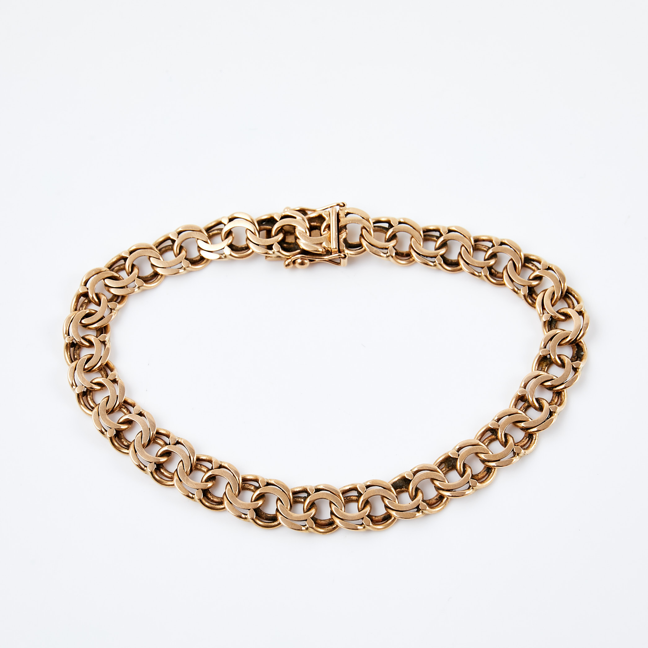 ARMBAND, 18 k guld, bismarcklänk, Hallberg Guldvarufabrik Ab Curt, Köping, 1976.