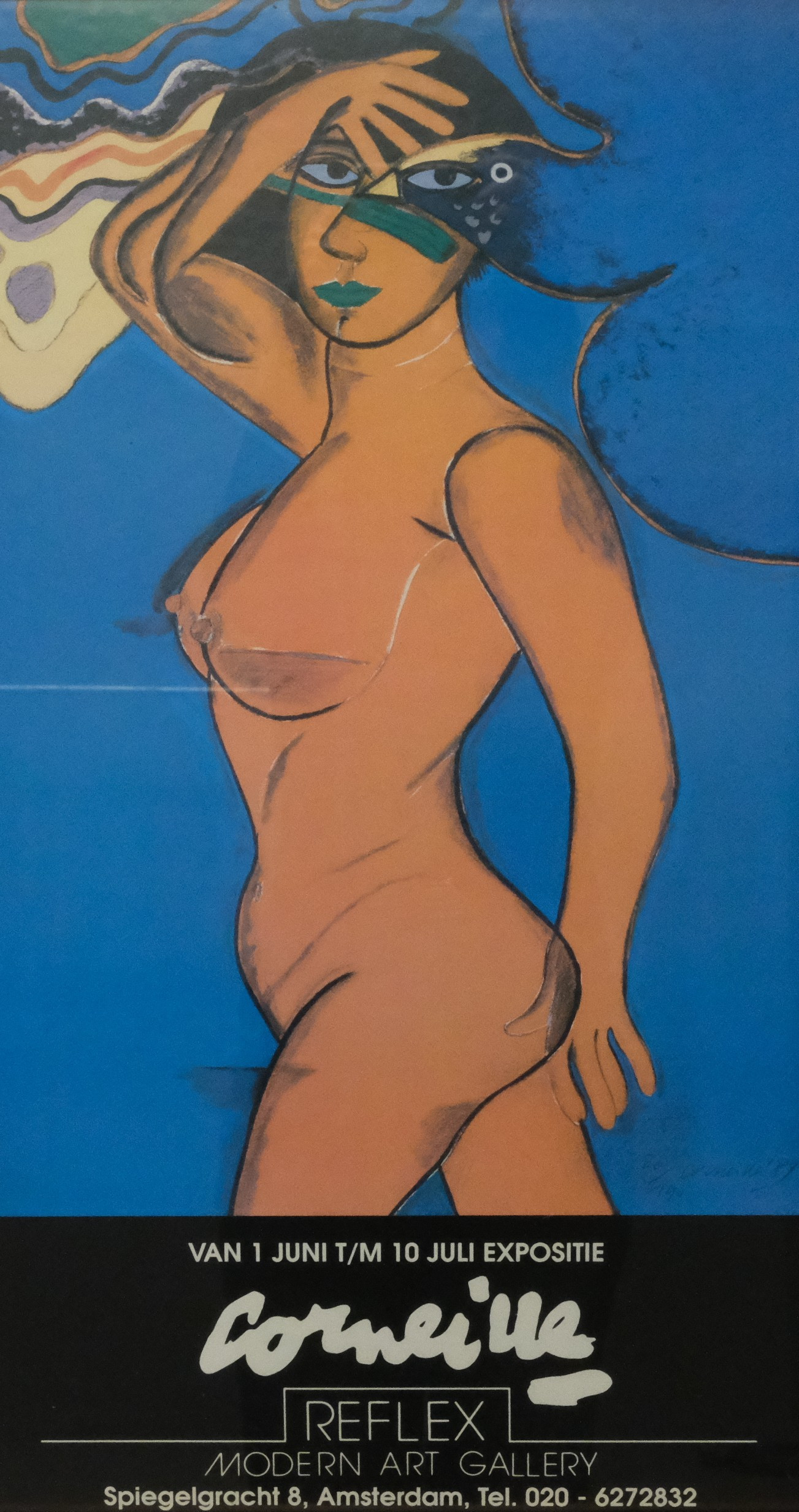AFFISCH, OFFSETTRYCK, CORNEILLE REFLEX MODERN ART GALLERY, AMSTERDAM.