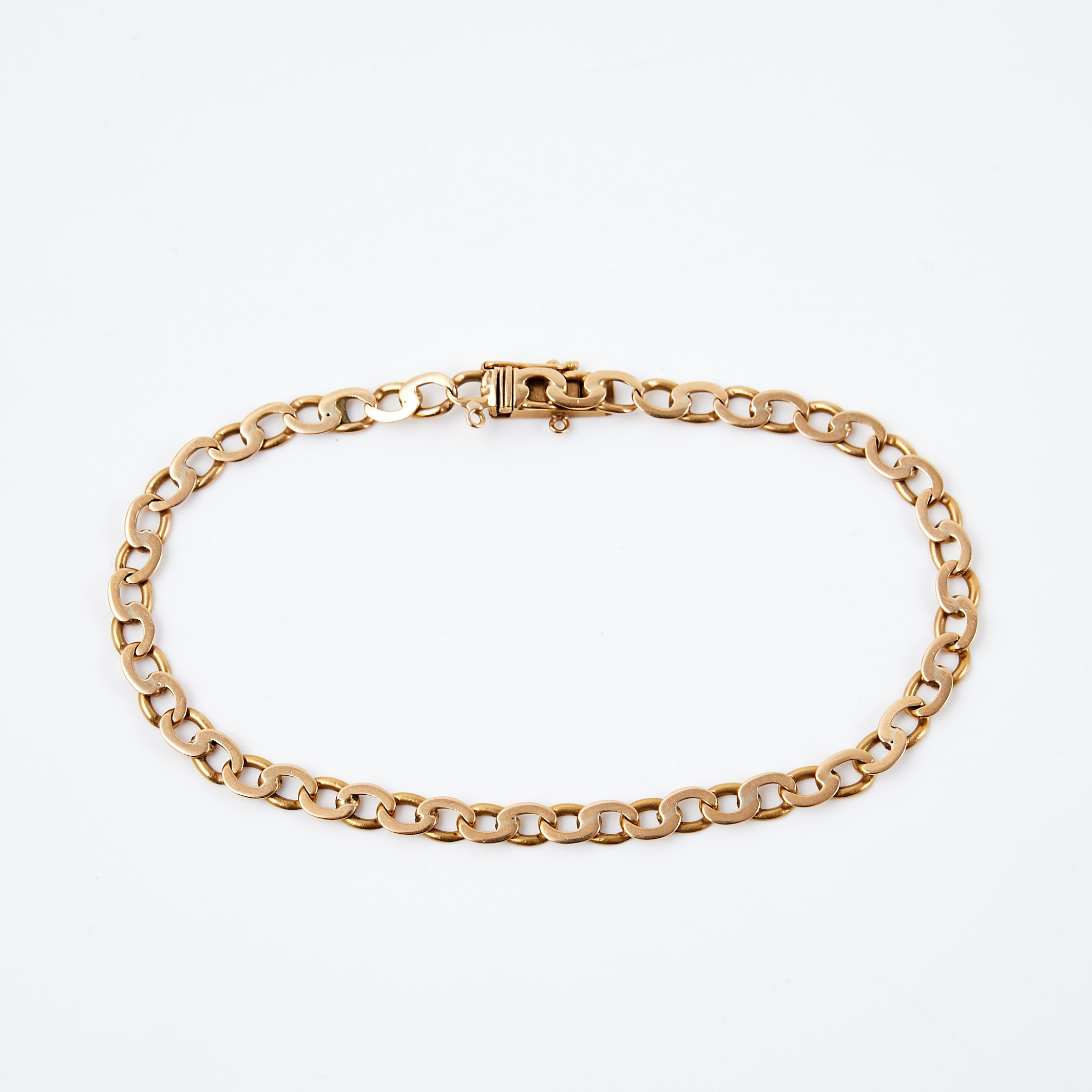 ARMBAND, 18 k guld, valsad ankarlänk, Argenta Aktiebolag Silversmedjan, Stockholm 1950.