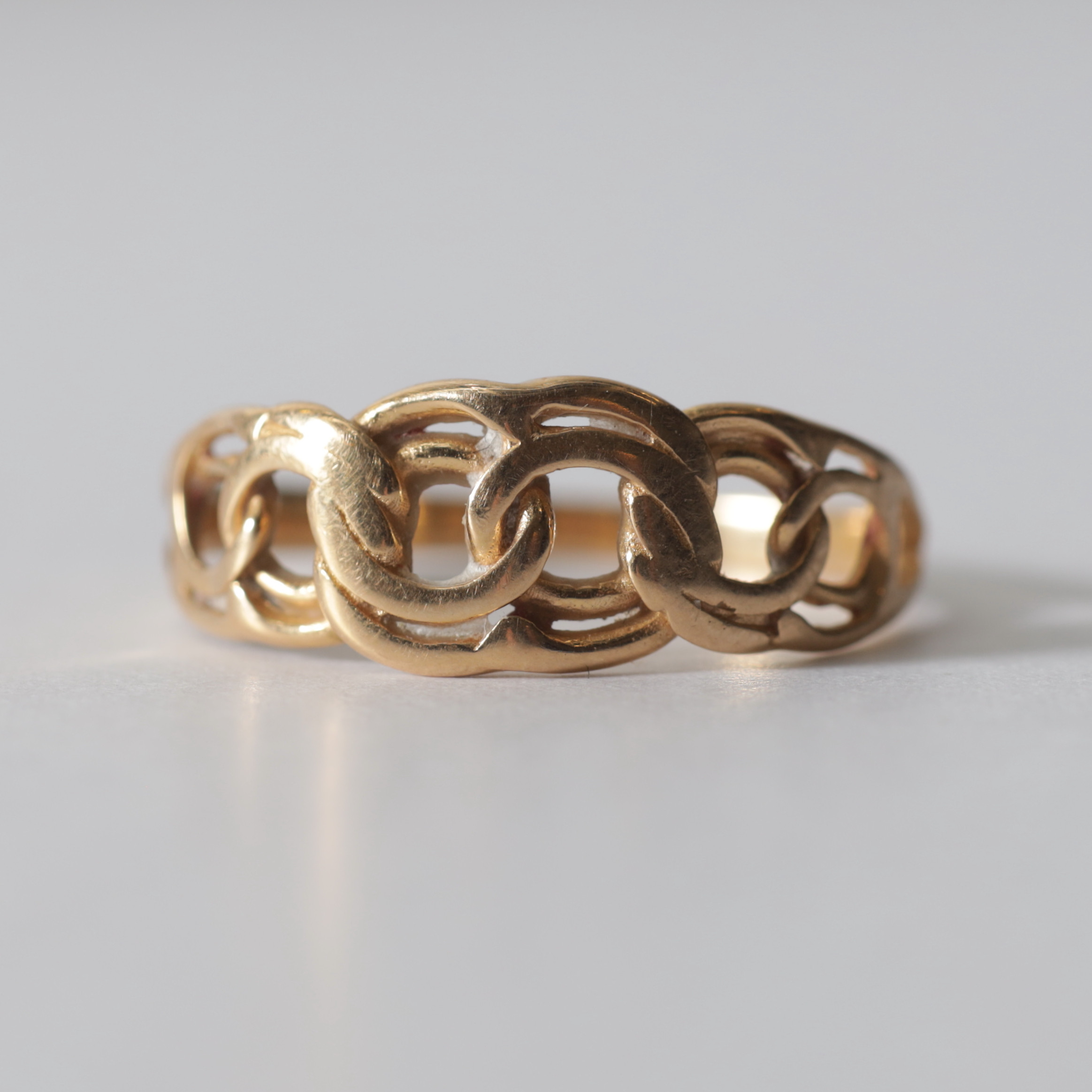 RING, 18K guld, bismark. Totalvikt ca 1,9 gram.