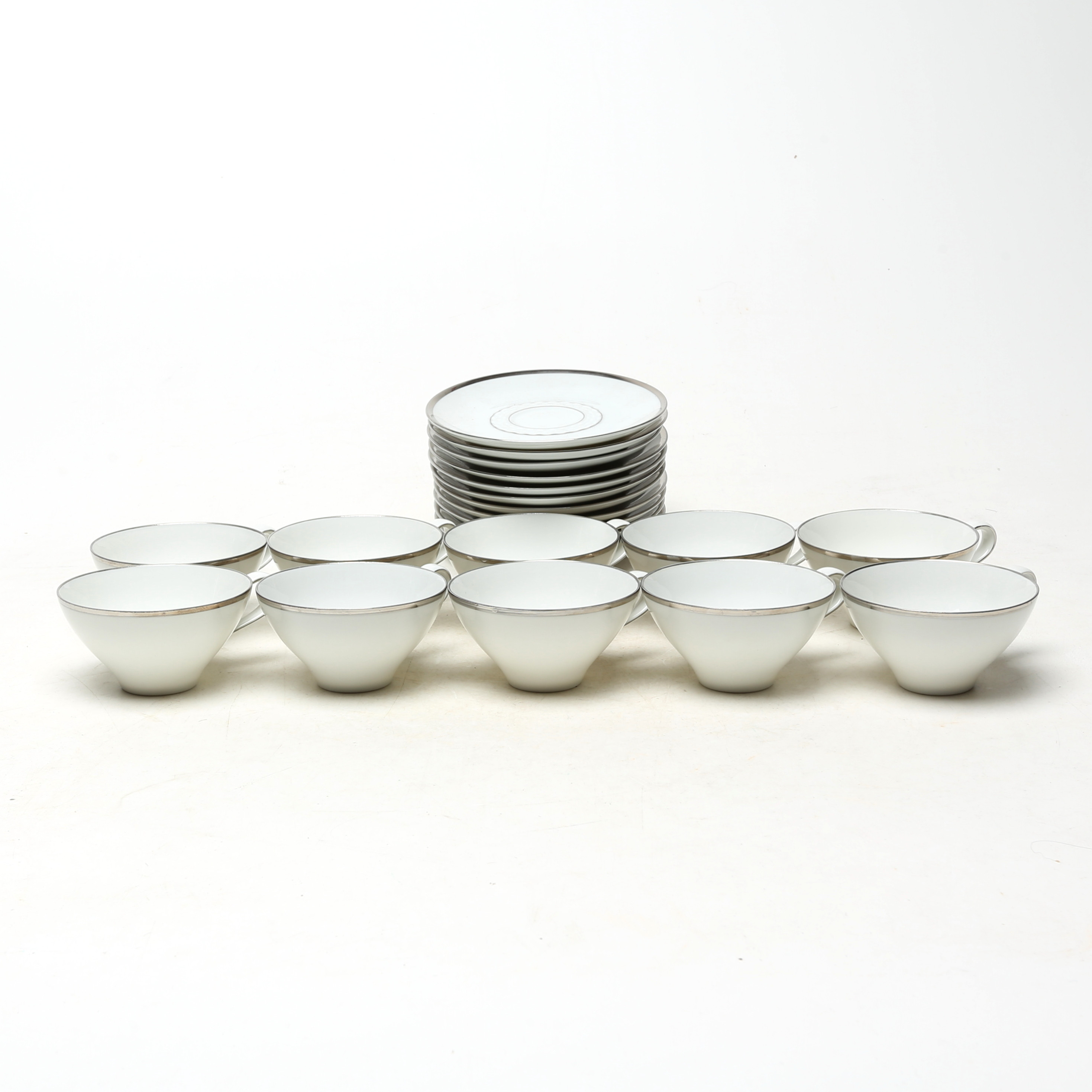 KAFFEKOPPAR 10 st, porslin, extrafat 2 st, Bavaria.