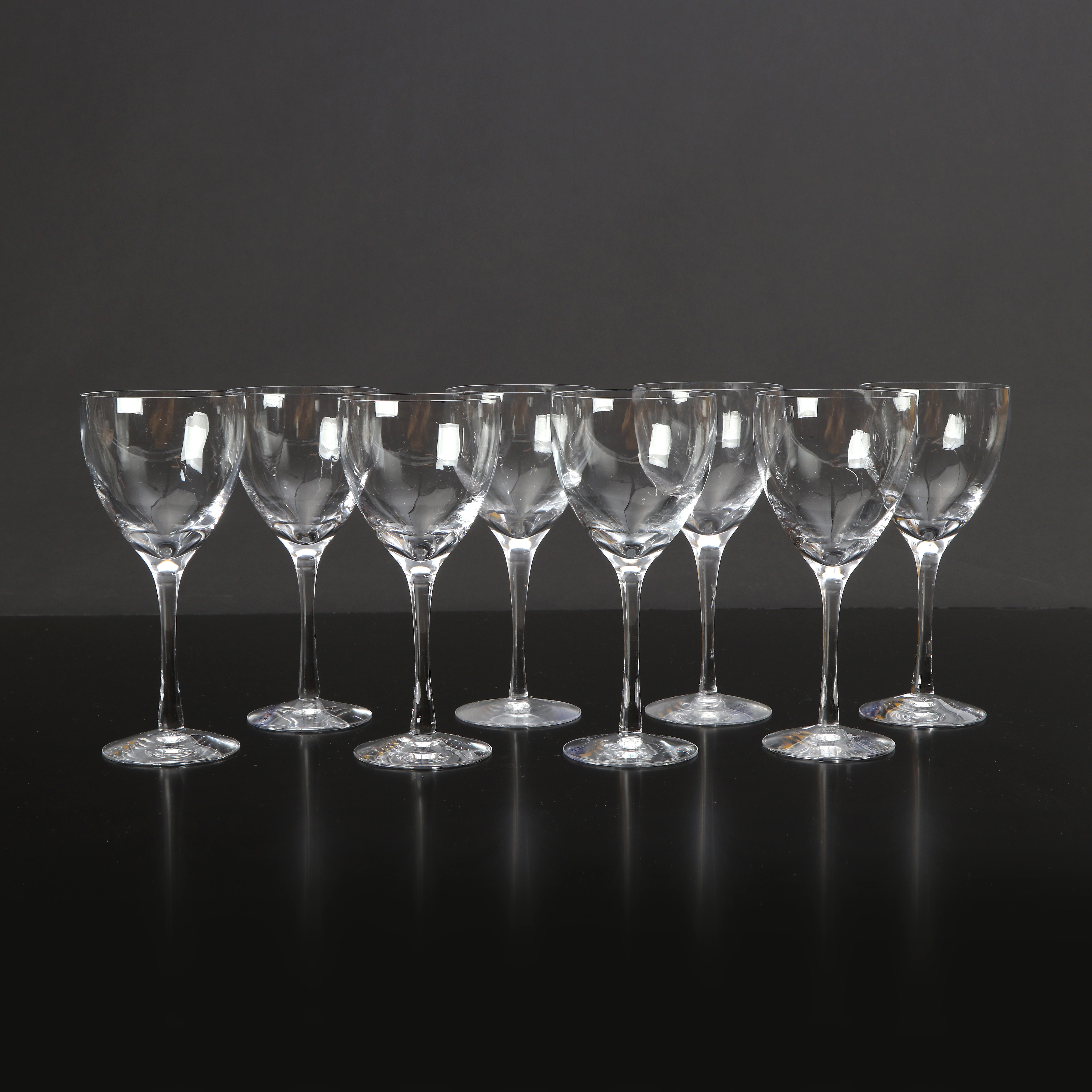 BERTIL VALLIEN. VINGLAS, ÅTTA ST. "Chataeu", Kosta Boda.