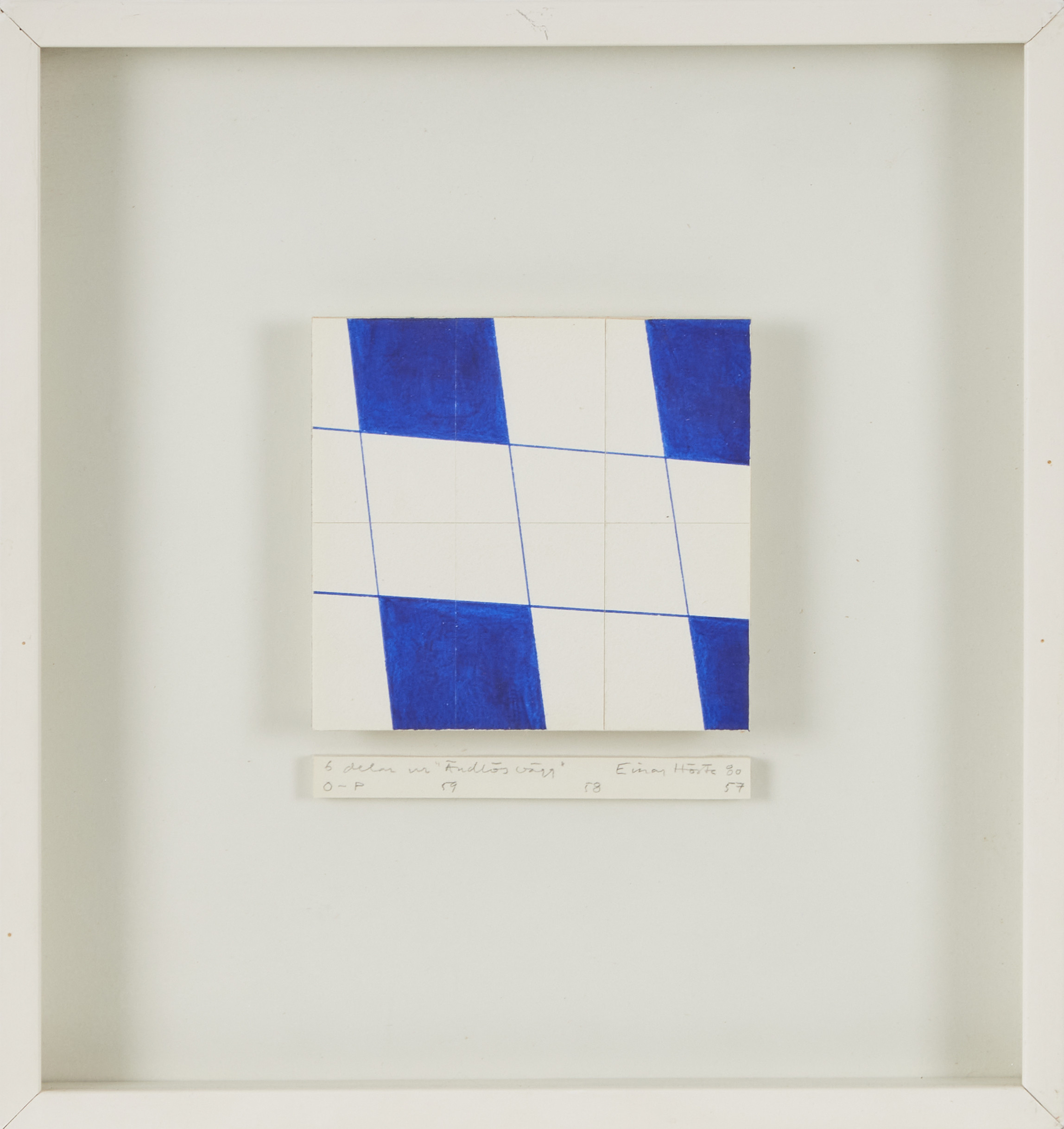 EINAR HÖSTE (1930-2013). "6 delar ur " Ändlös vägg"", blandteknik, signerad Einar Höste -80.