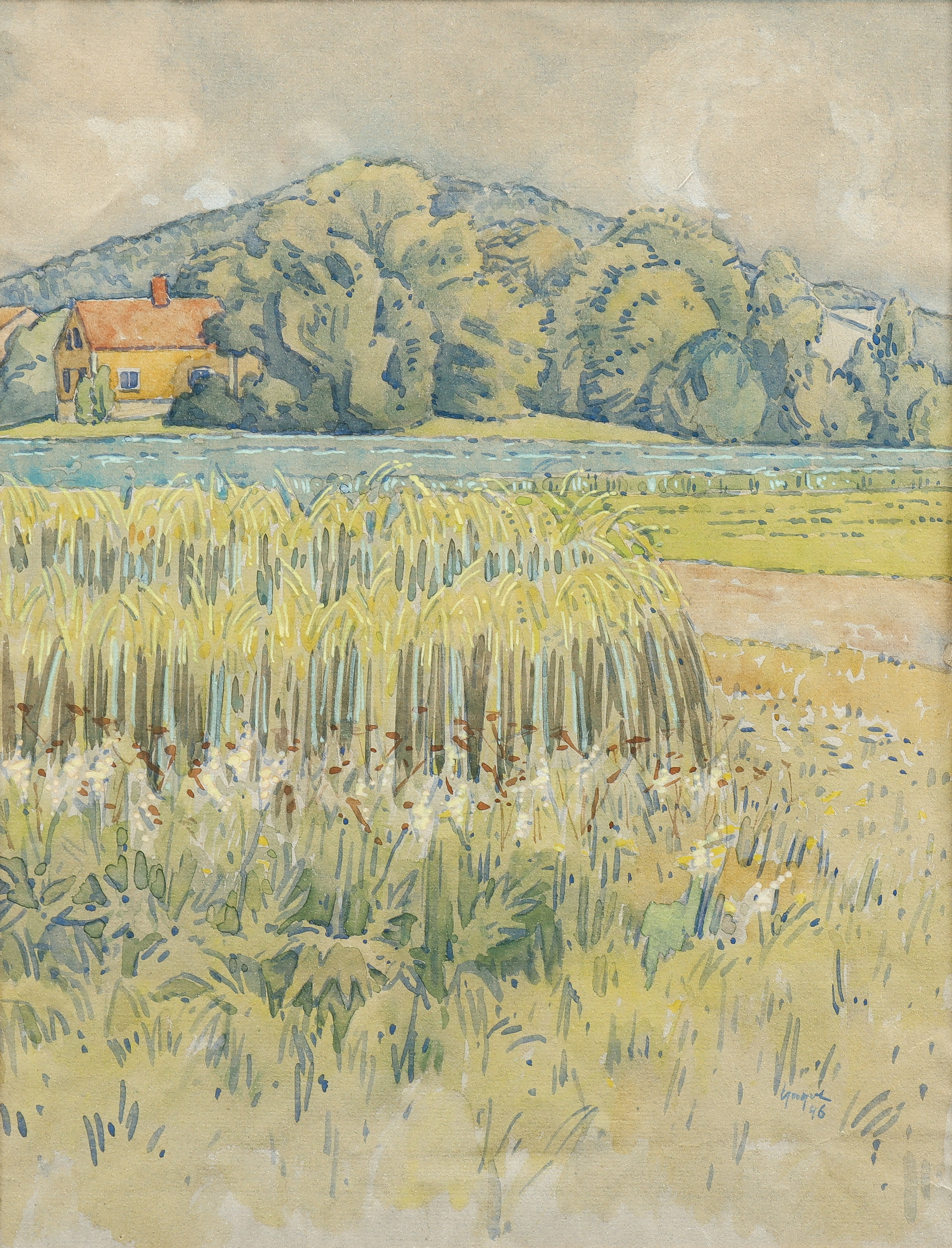 YNGVE BERG (1887-1963). "Sommar".