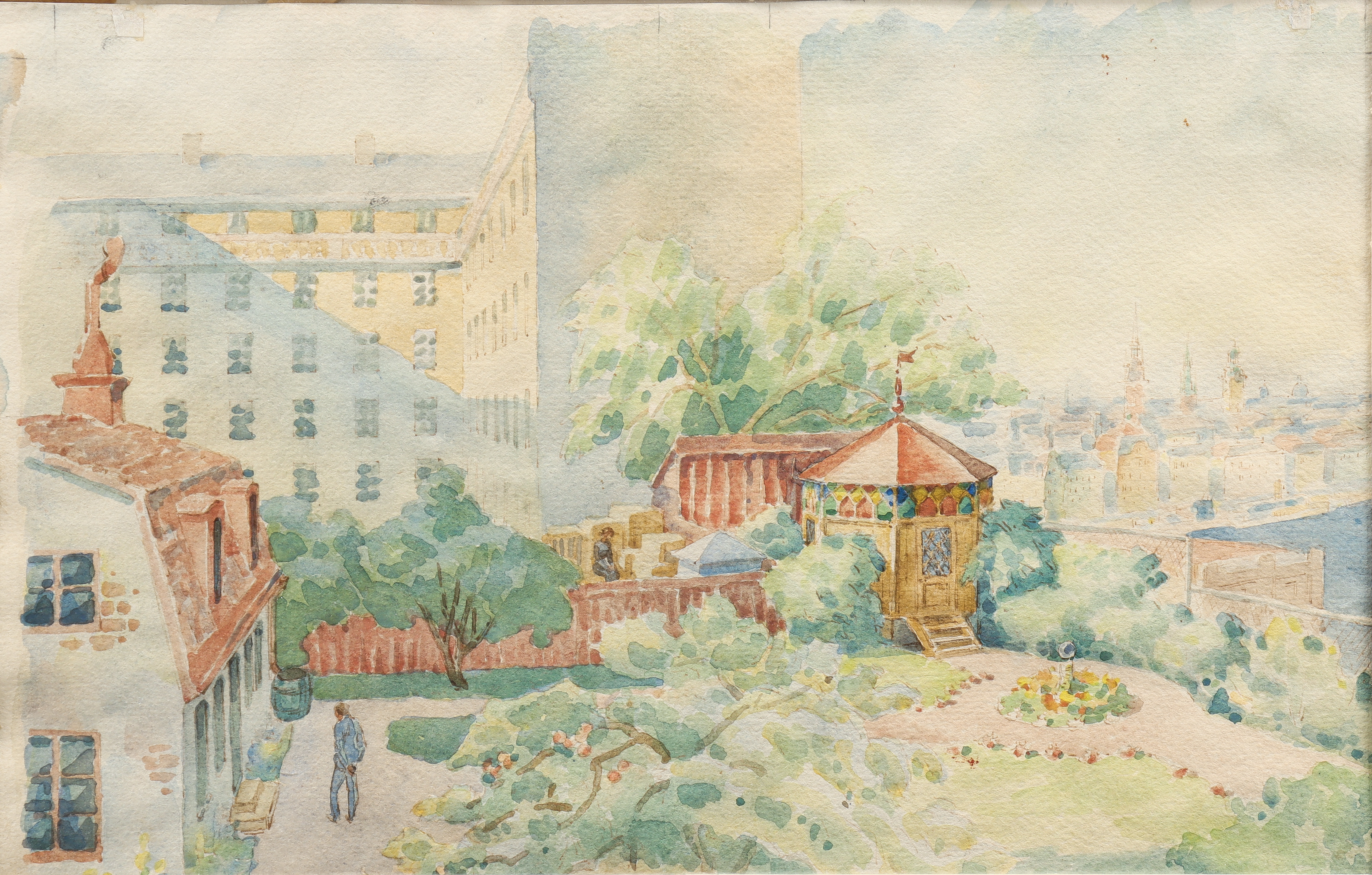 YNGVE BERG (1887-1963). "Söderidyll".