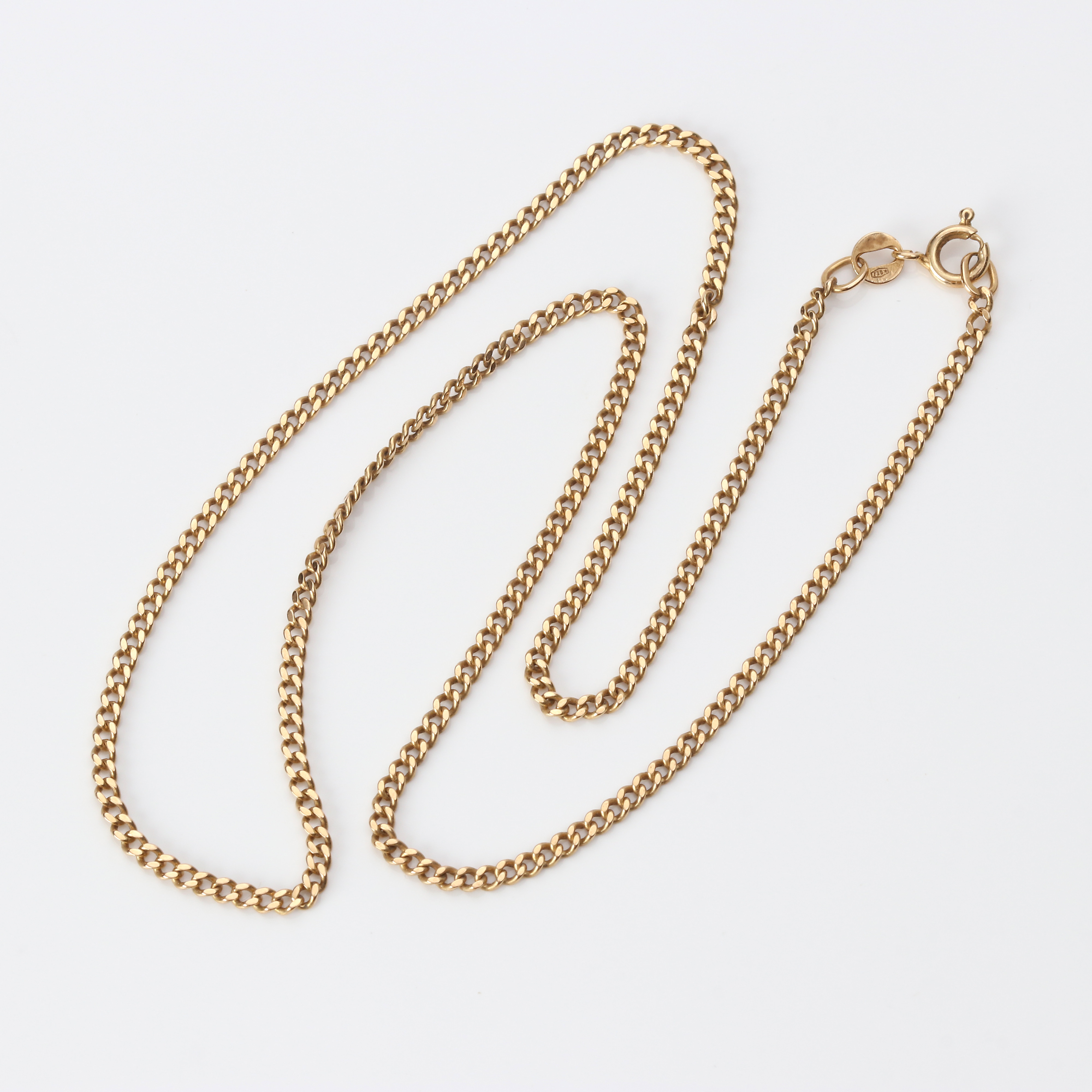 HALSBAND, PANSARLÄNK. 18k guld, vikt ca vikt ca 9,1 gram.