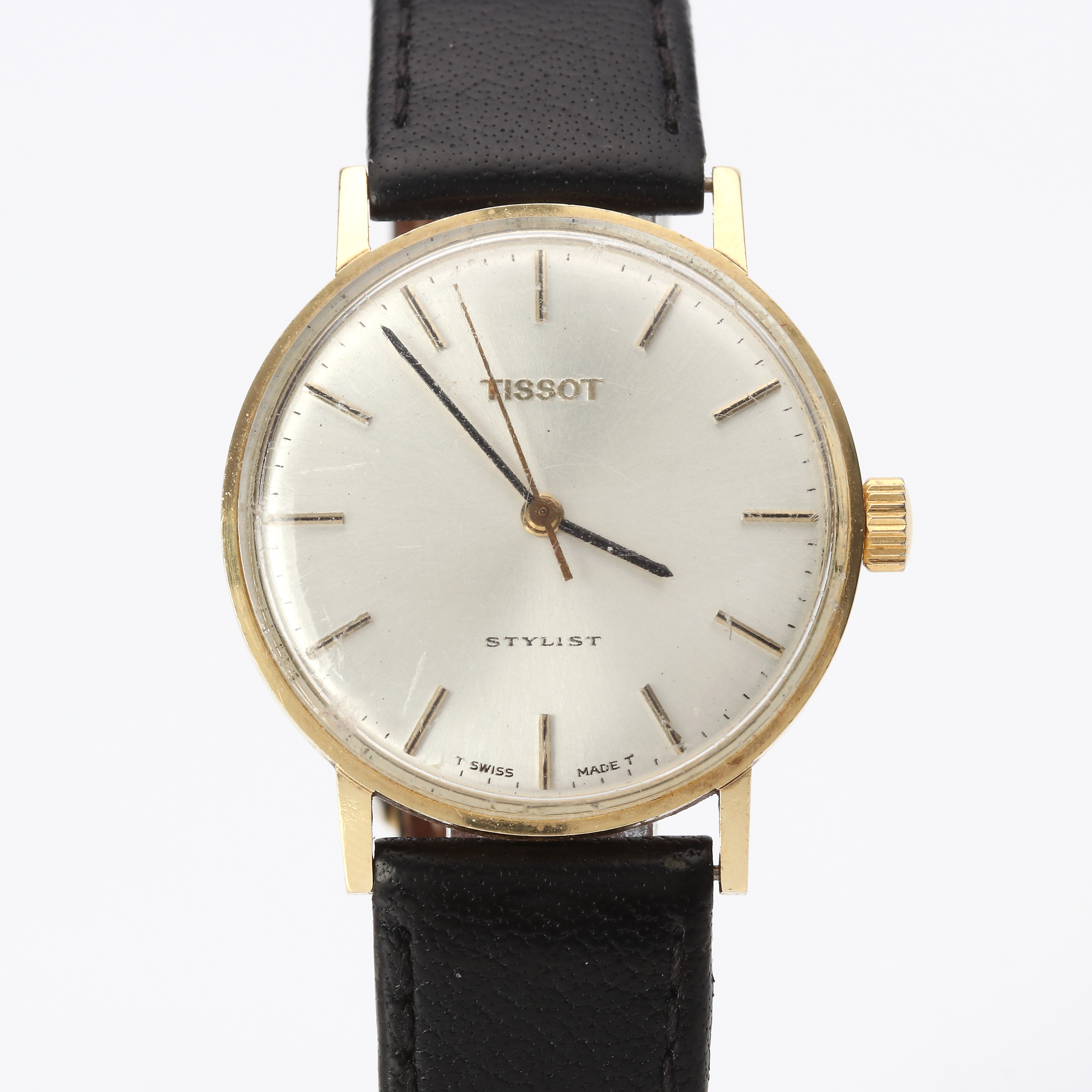 TISSOT STYLIST, ARMBANDSUR. Boett i 14k guld.