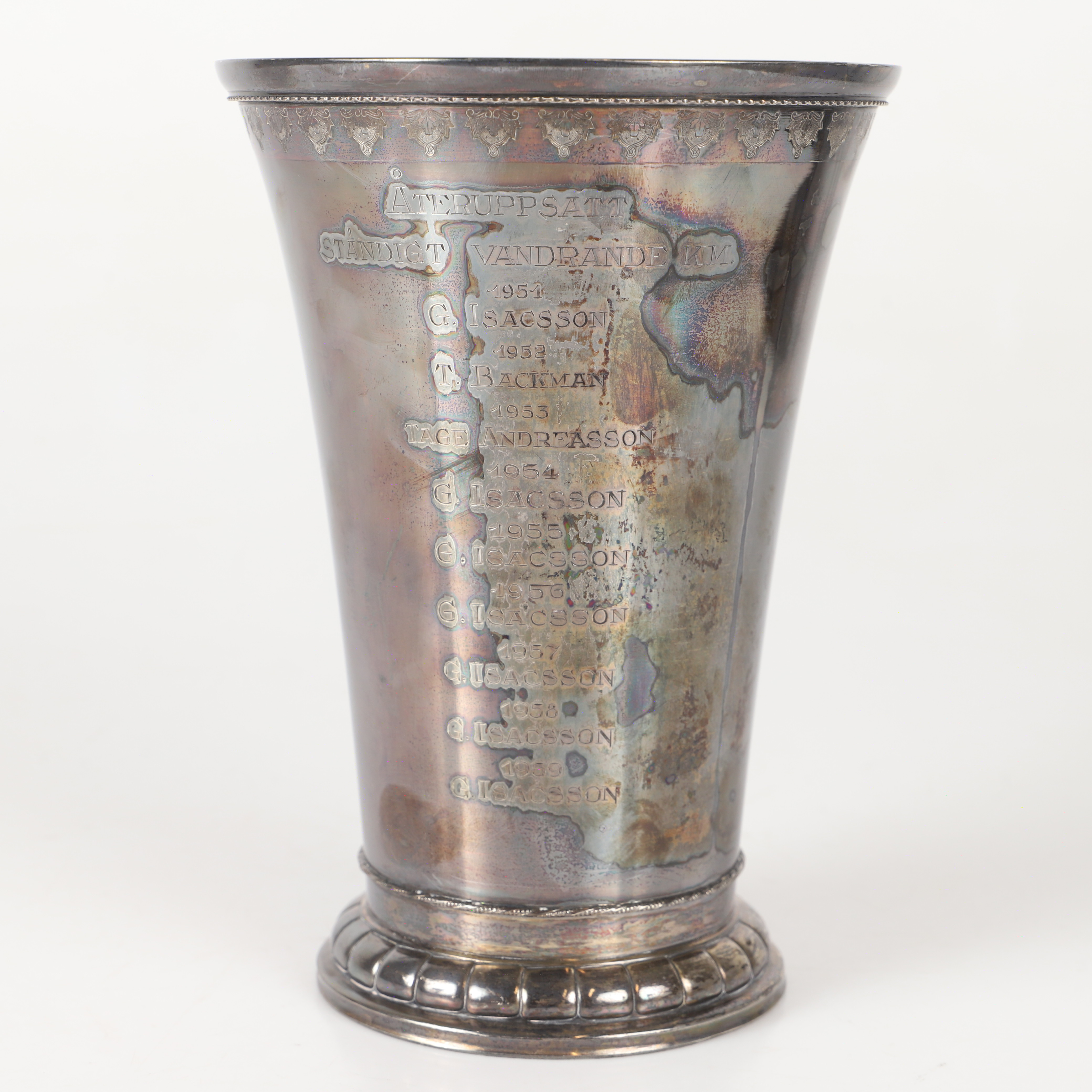 POKAL, silver, GAB, Stockholm, 1947.