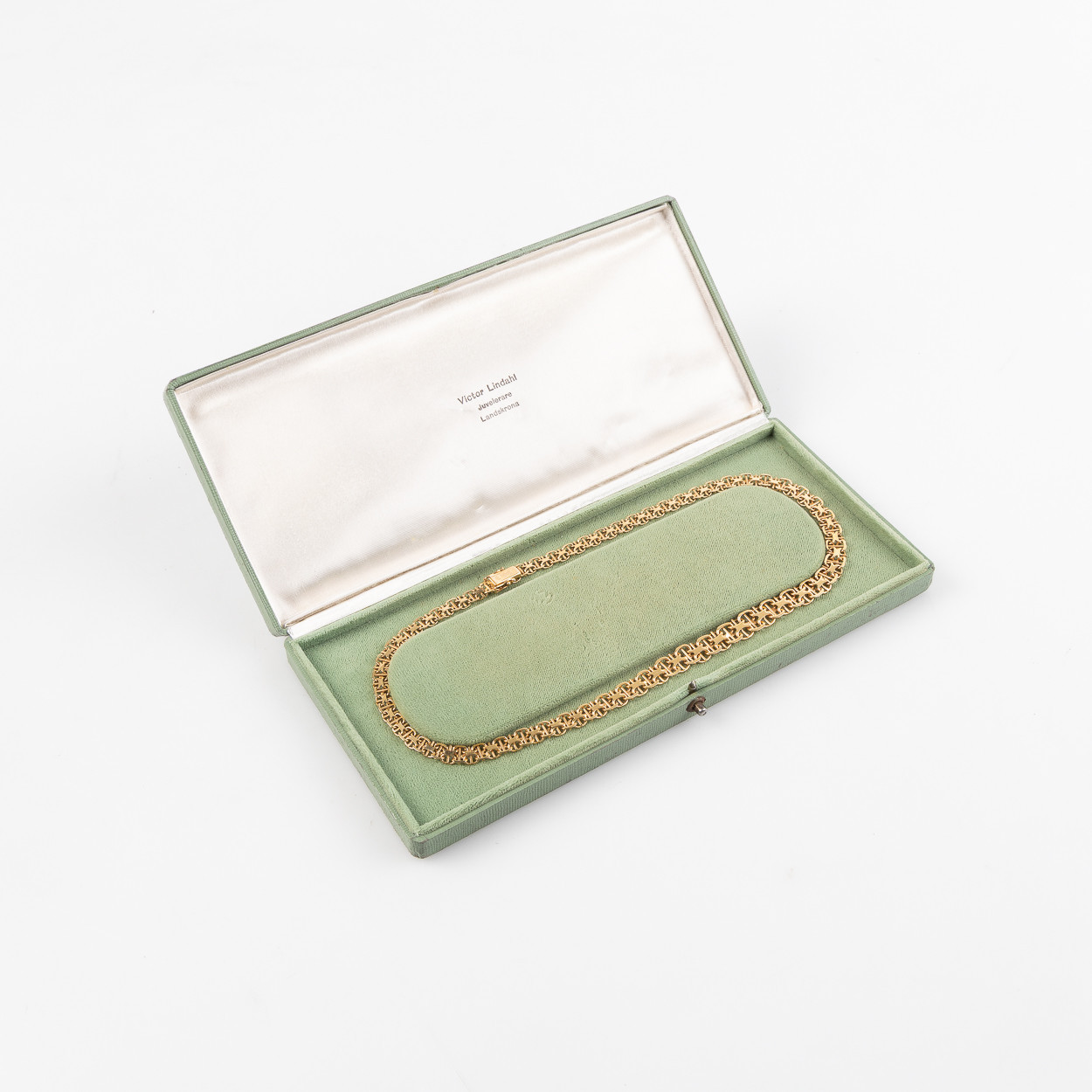 HALSBAND, X-länk, 18K guld, Hedens Guldatelje Bröderna, Stockholm 1959.