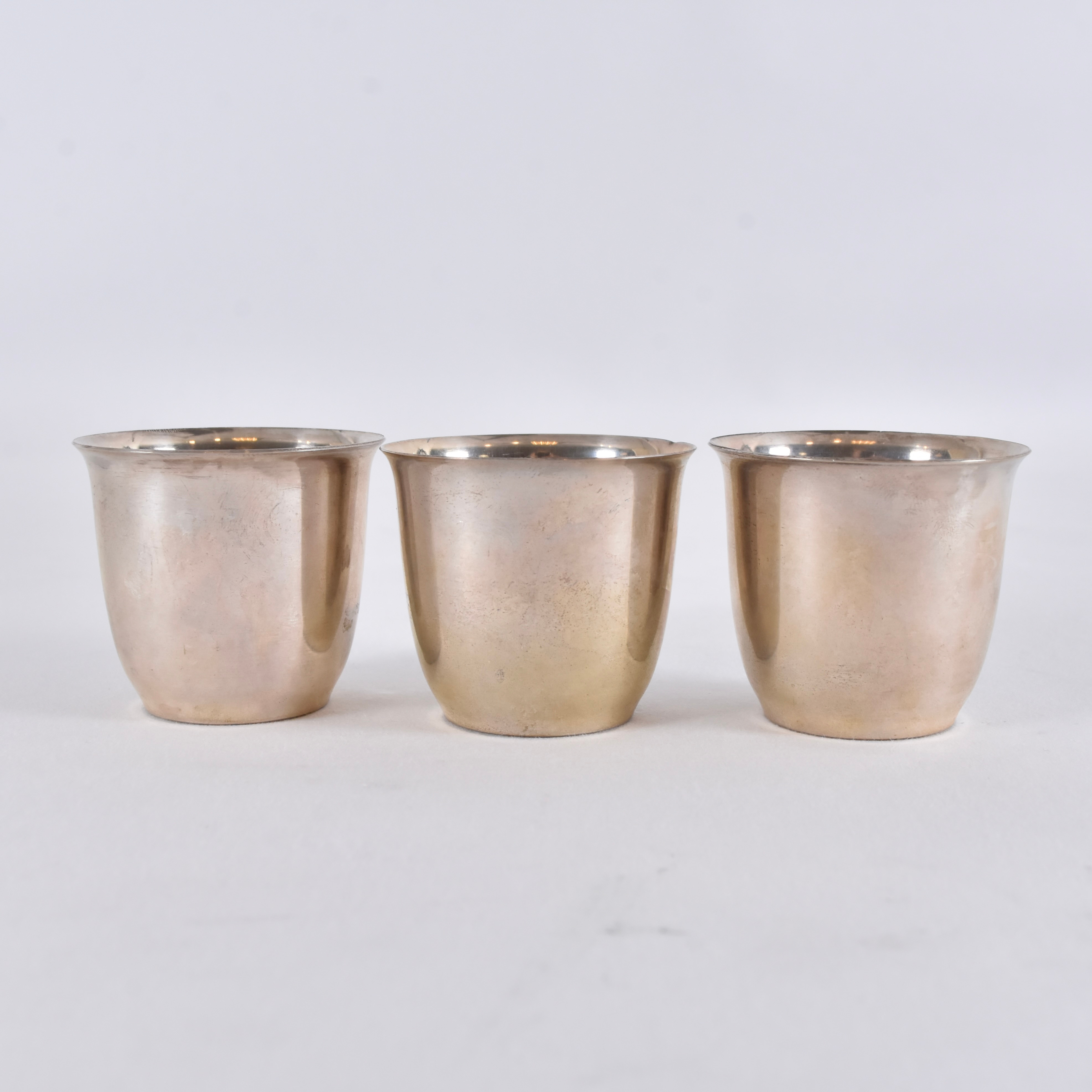 BÄGARE, 3 st, silver, 1900-tal.