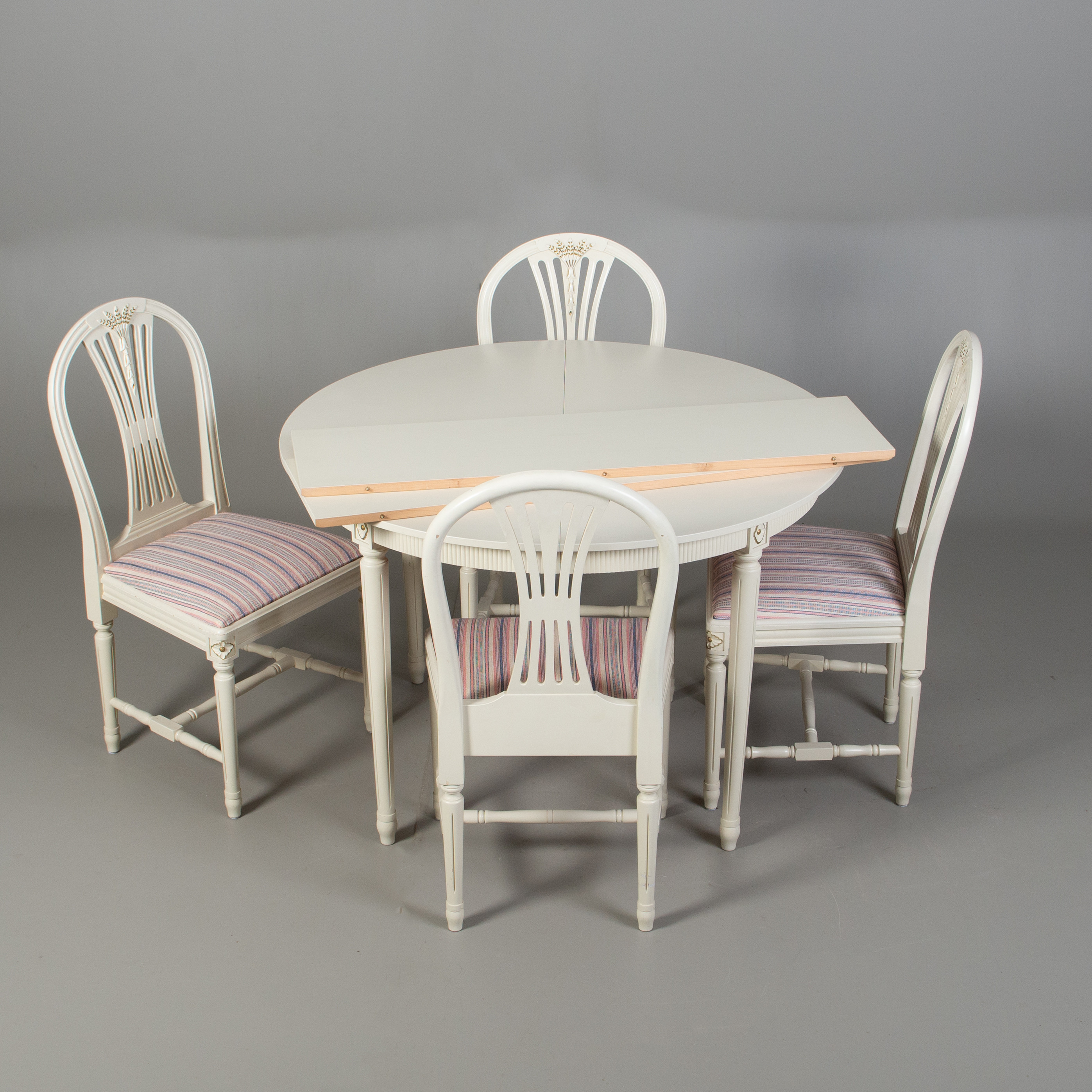 MATGRUPP, 5 delar, gustaviansk stil, 1900-tal.