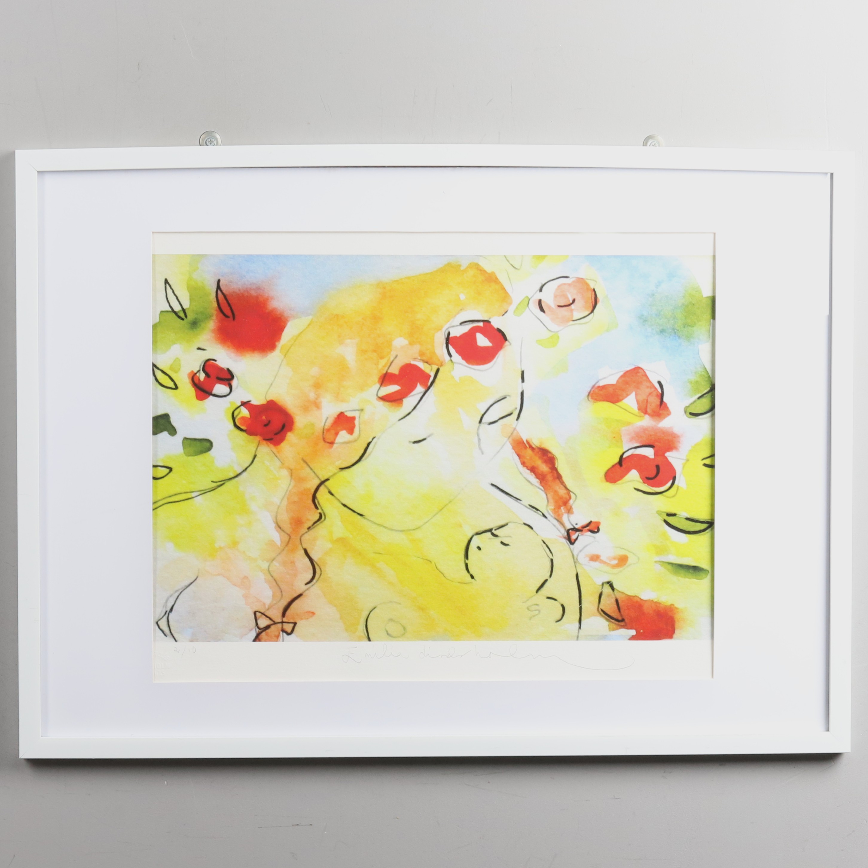 EMILIA LINDERHOLM. GICLEETRYCK, SIGNERAD OCH NUMRERAD 2/10.