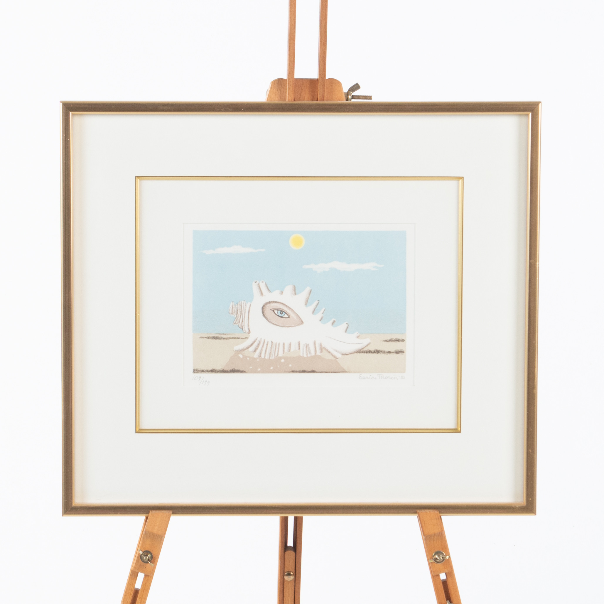 ESAIAS THORÉN. Färglitografi, signerad samt numrerad 109/199.