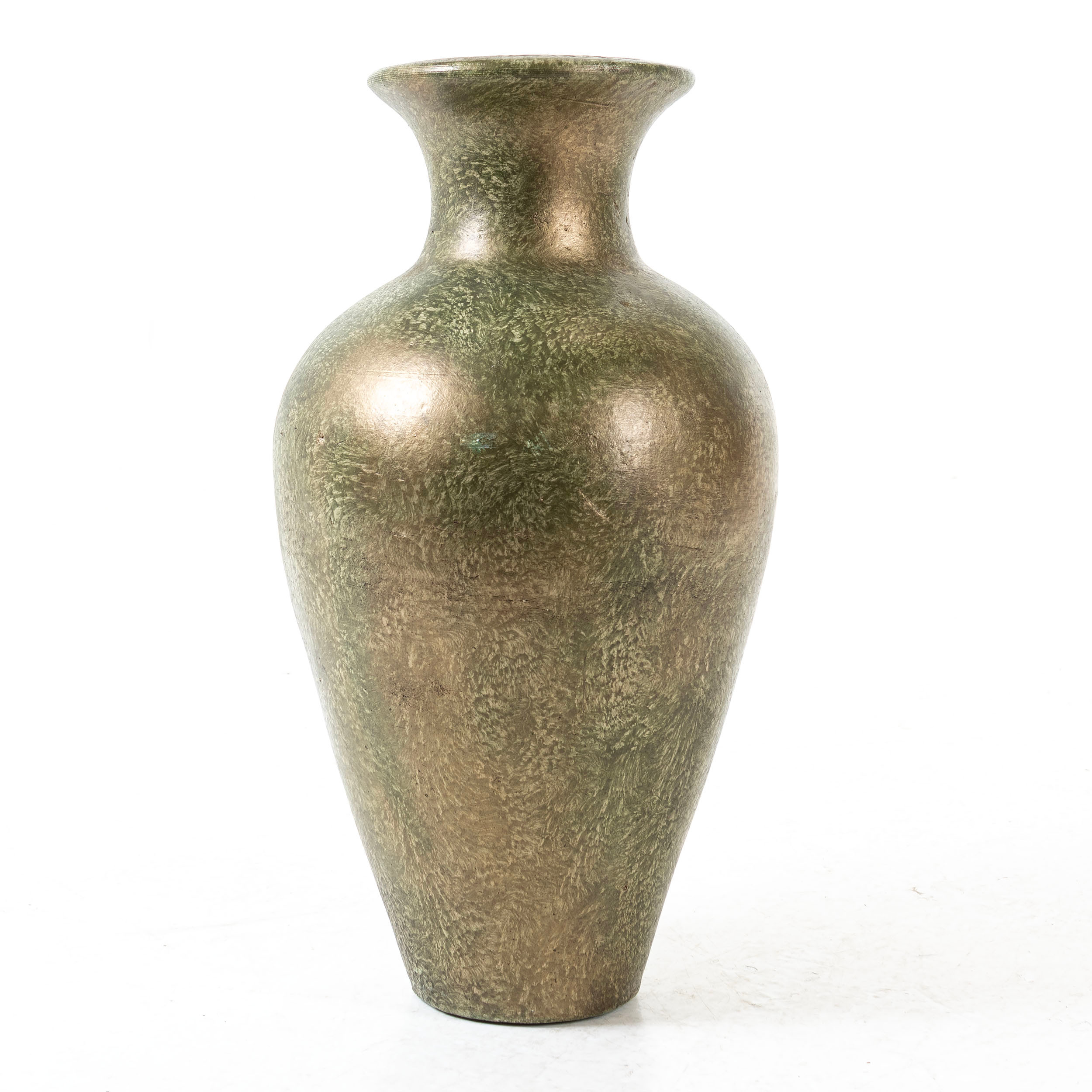 GOLVVAS, bemålad terrakotta, 1900 - talets senare del.