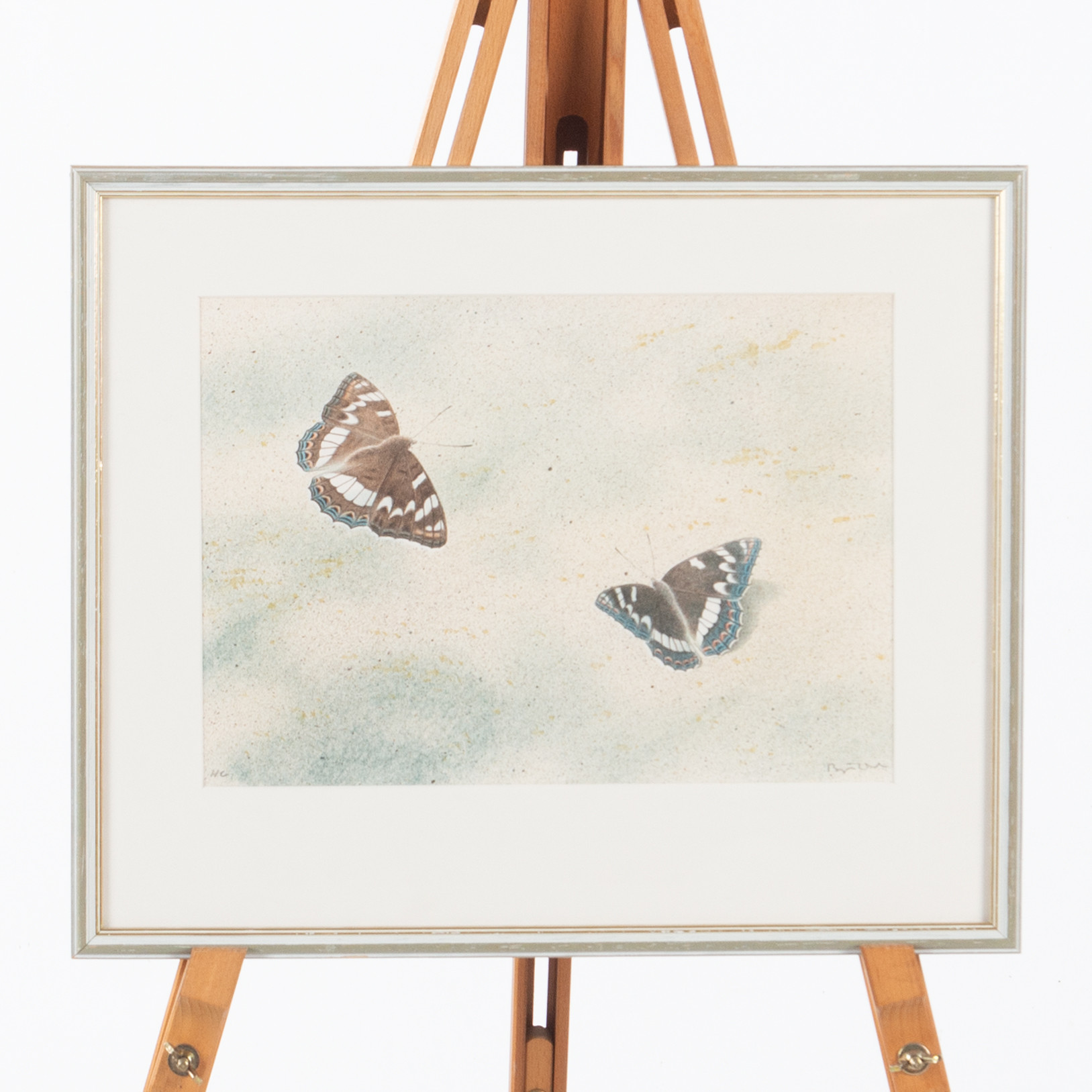 BJÖRN DAHL. Komposition med fjärilar, färglitografi, signerad samt numrerad HC.