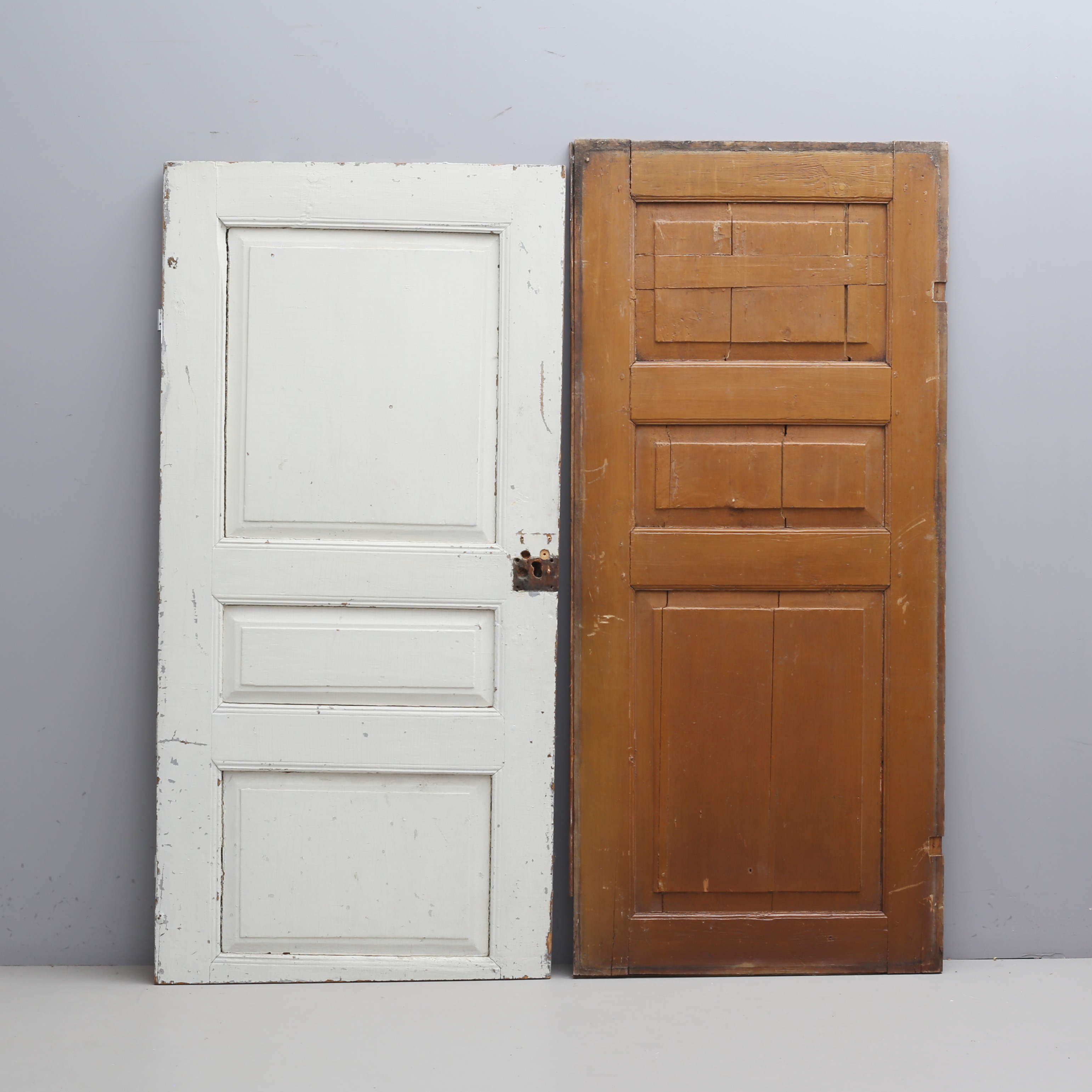 SPEGELDÖRRAR, 2 st, trä, 1900-tal.