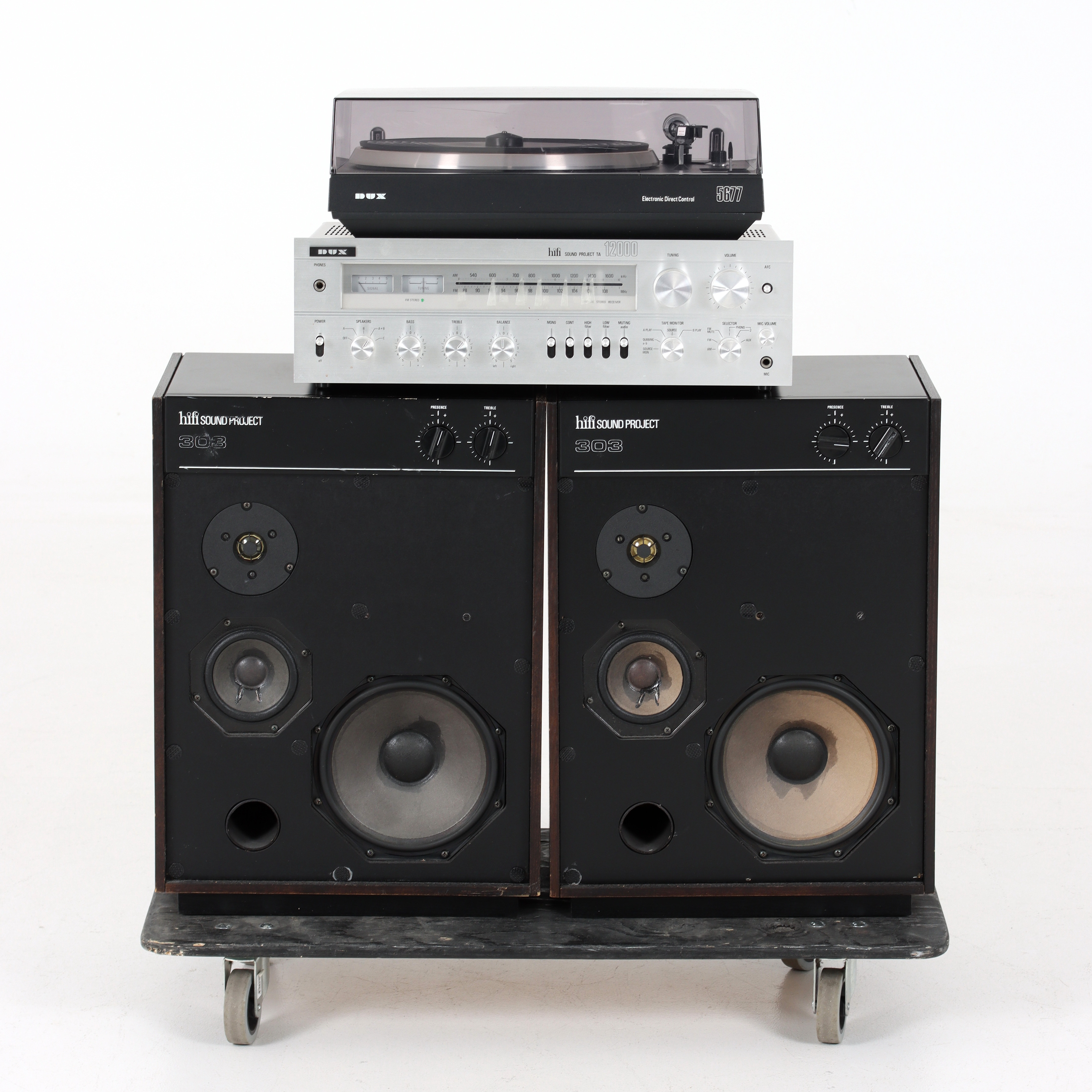 STEREOANLÄGGNING, 4 delar, DUX. 1900-talets andra hälft.