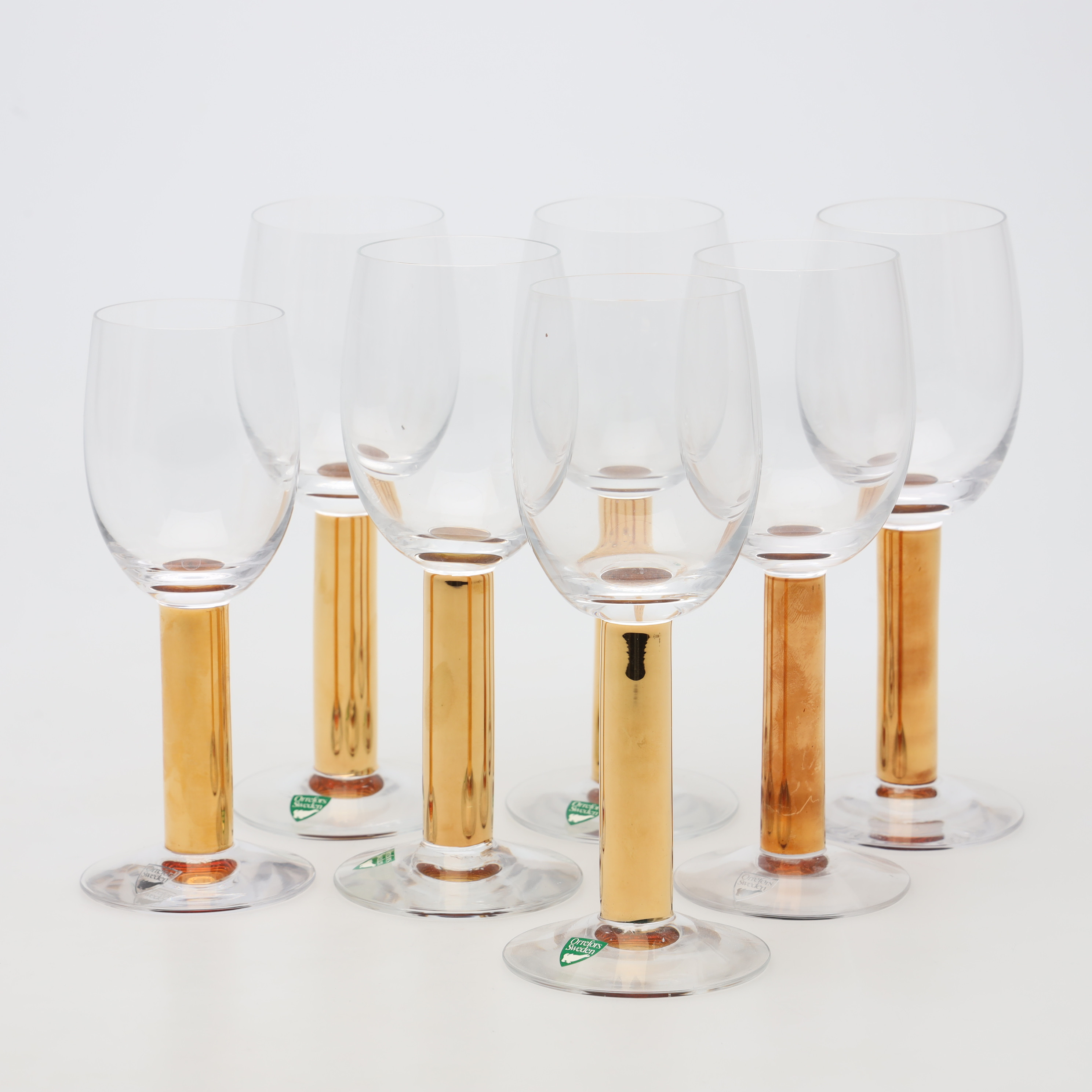 GUNNAR CYRÉN. GLAS, 7 st, "Nobel" Orrefors.