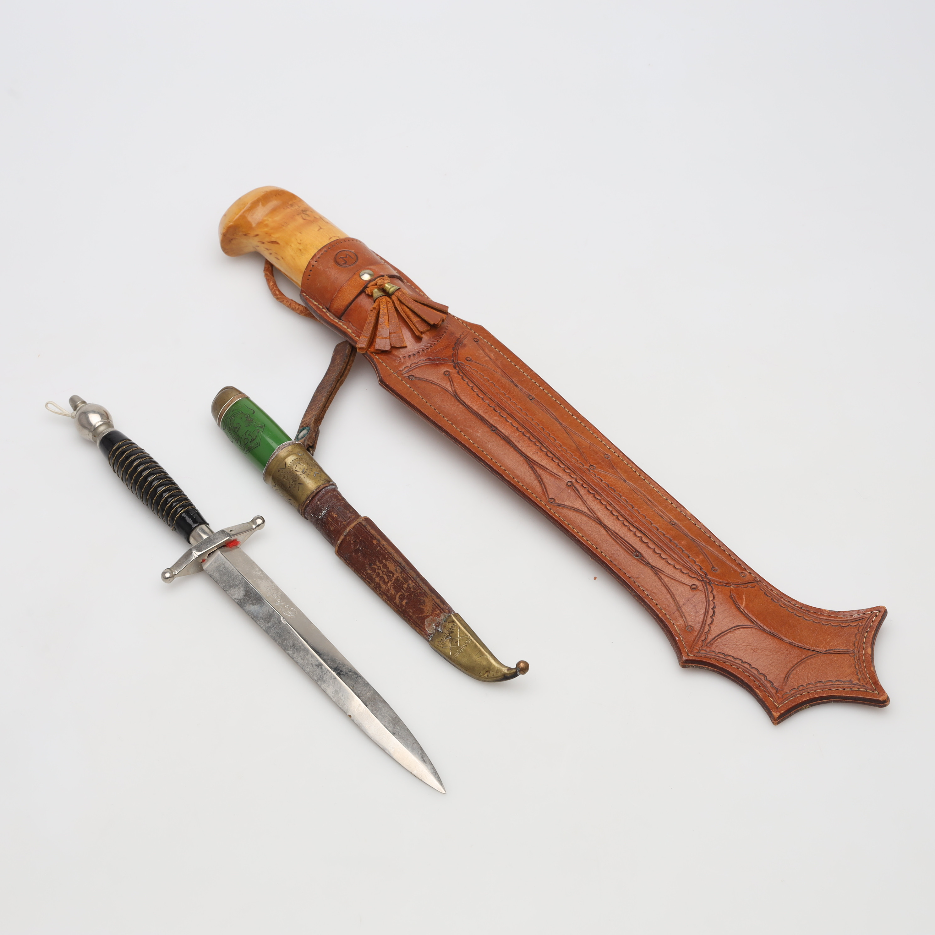 KNIVAR, 3 stycken, bland annat J. Marttiini.