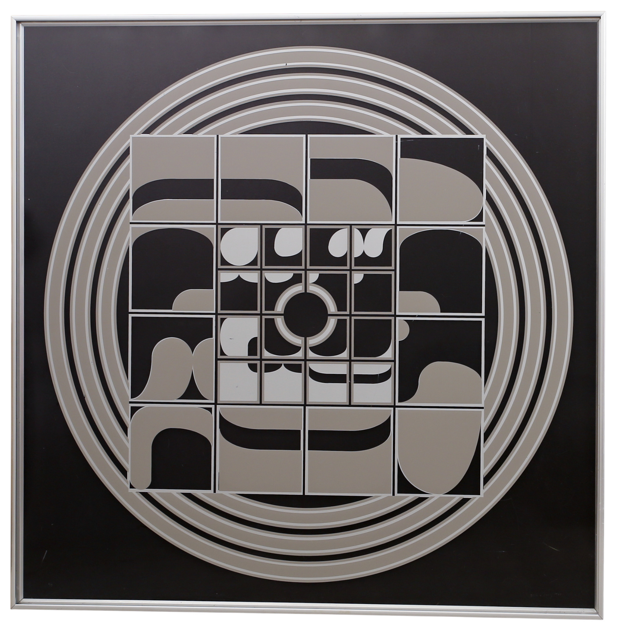 BECK & JUNG. (Holger Bäckström & Bo Ljungberg), signerad och daterad Beck o Ljung 1974, 2/5, multipel, plexiglas.