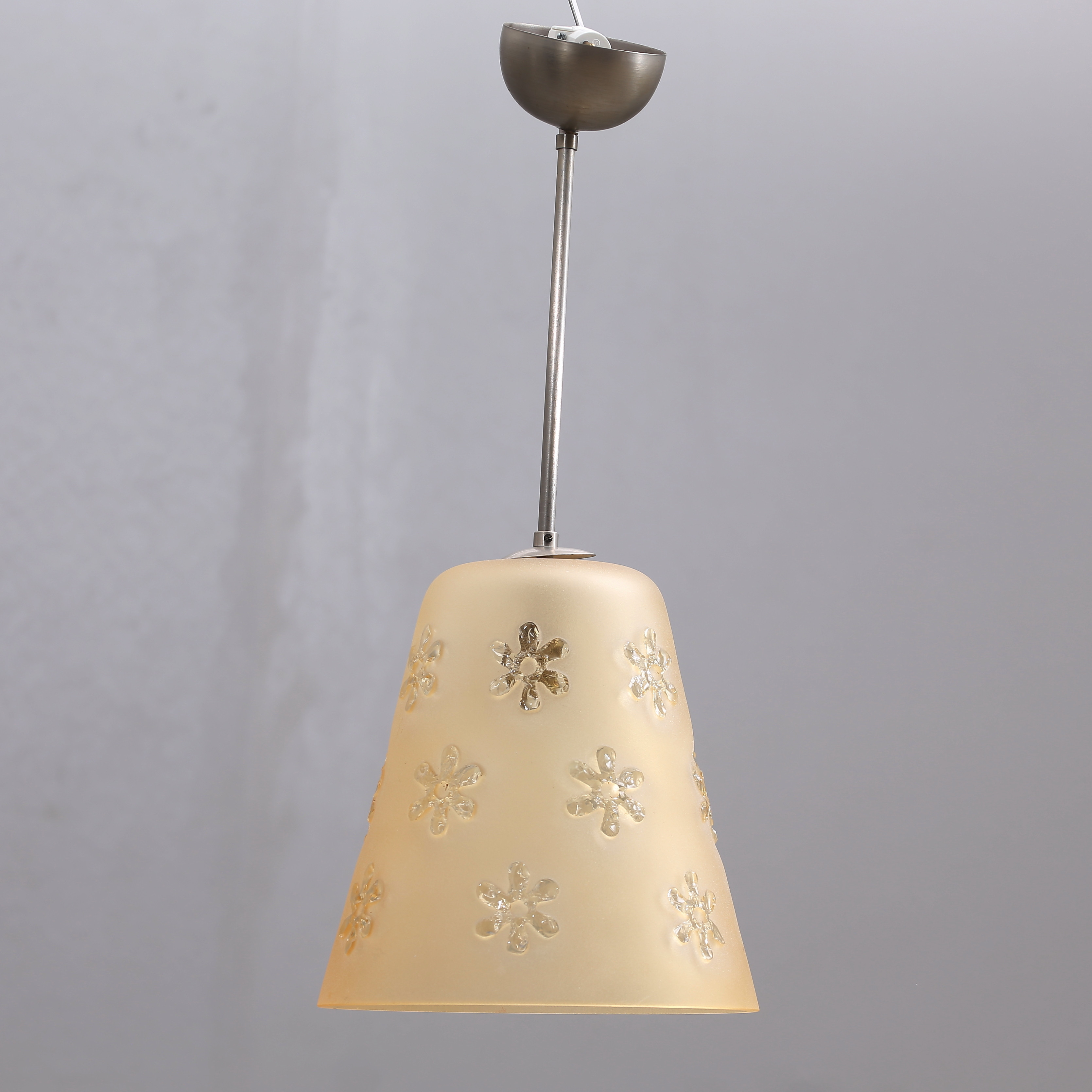 SVEN PALMQVIST. Taklampa, modell PD 1046/5, Orrefors, 1950-tal.