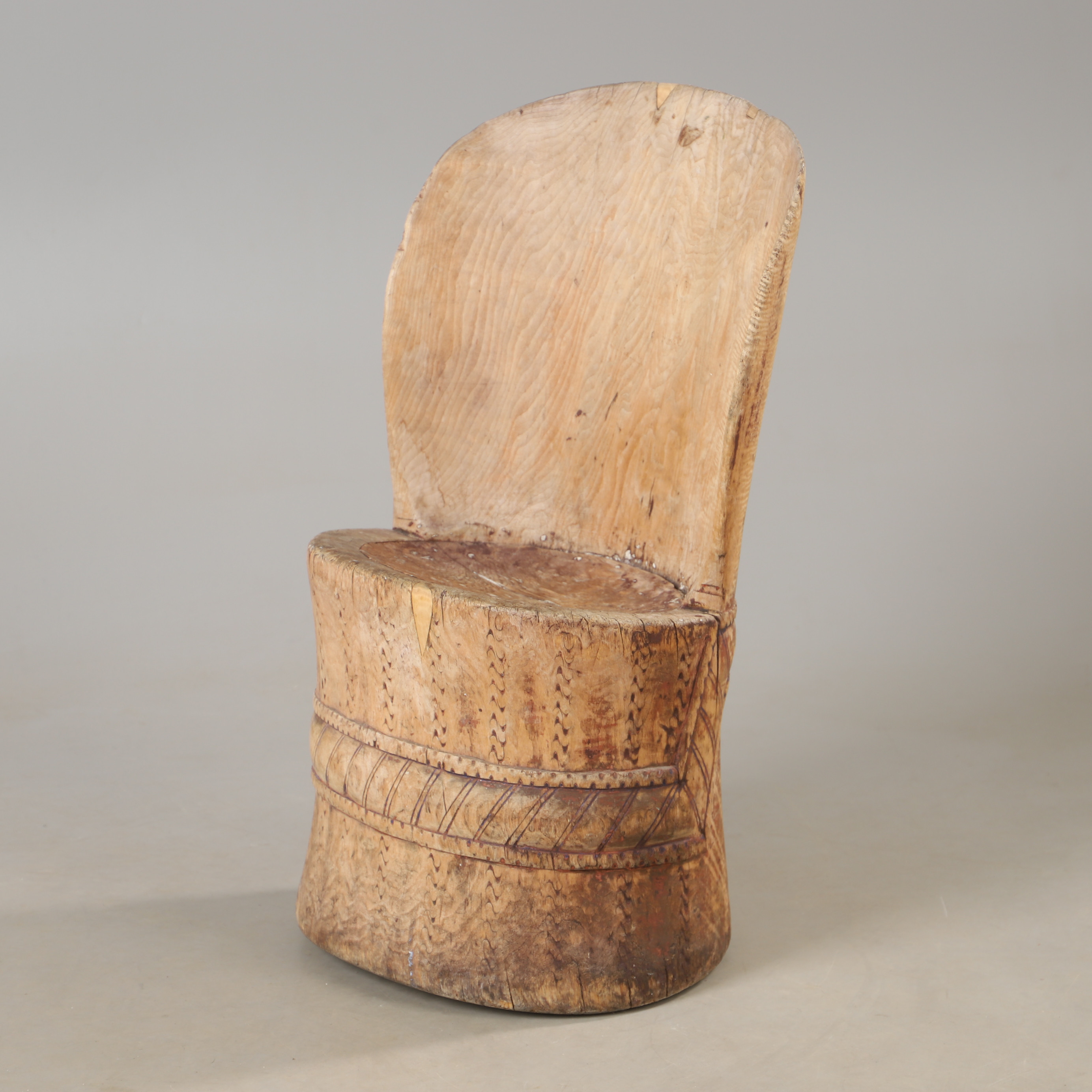 KUBBSTOL, björk/furu, Norge, 1700-/1800-tal.