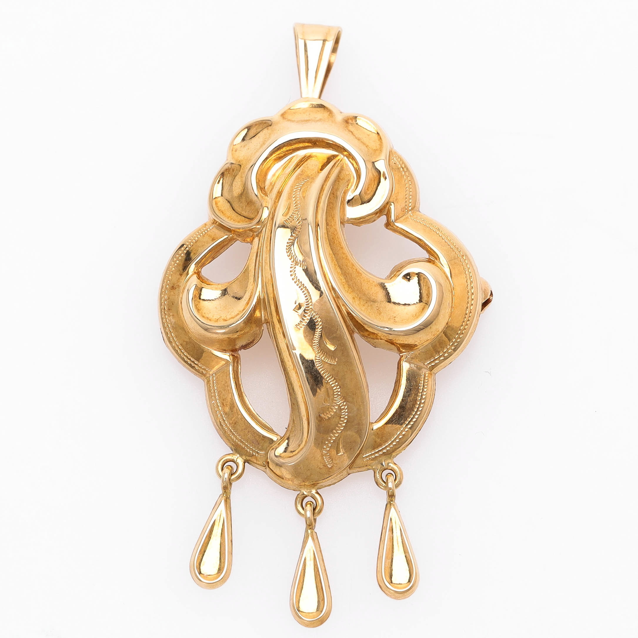 BROSCH/HÄNGE, 18 k guld, Ceson, Göteborg.