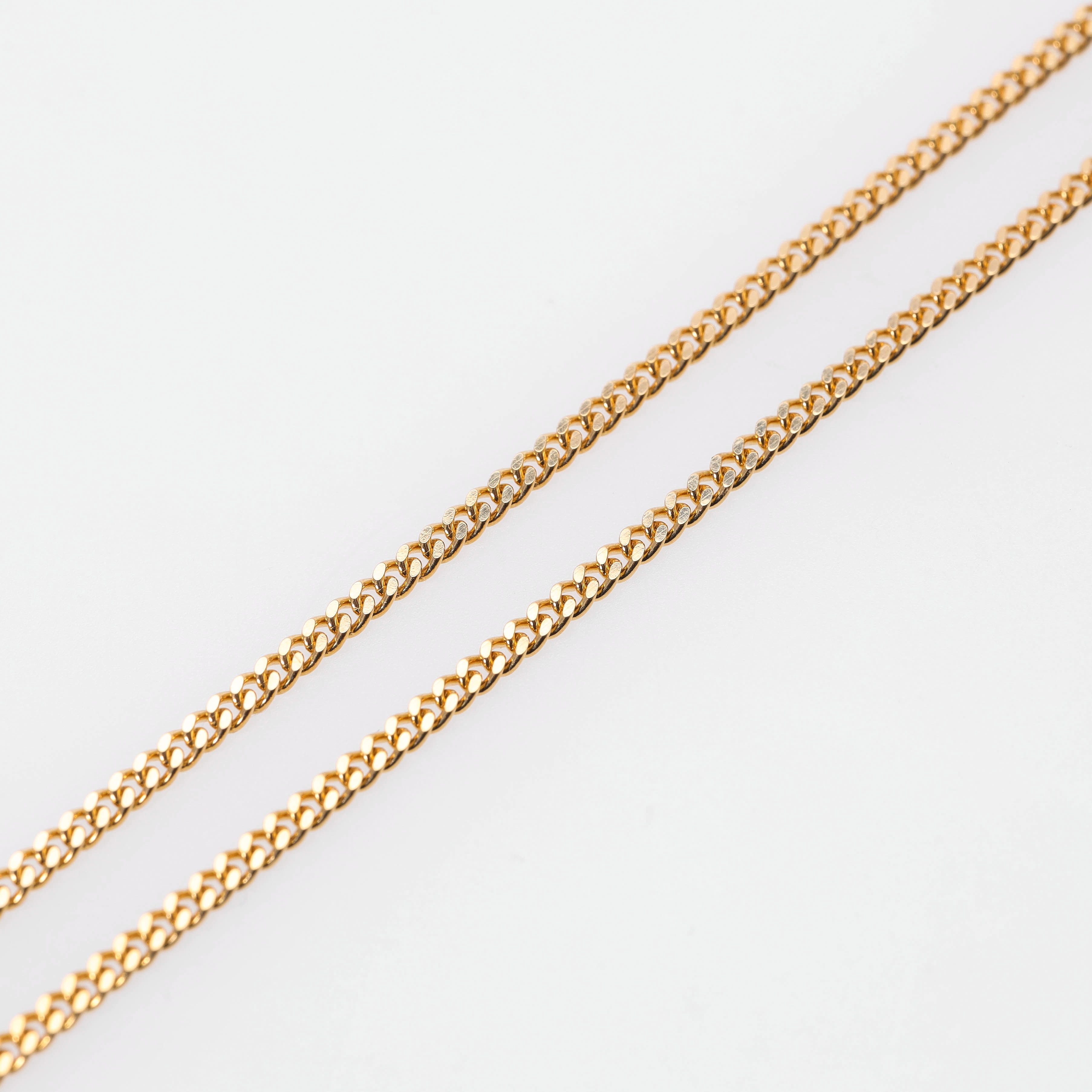 HALSKEDJA, 18 k guld, pansarlänk, längd 42/45,5 cm, Balestra, Italien.