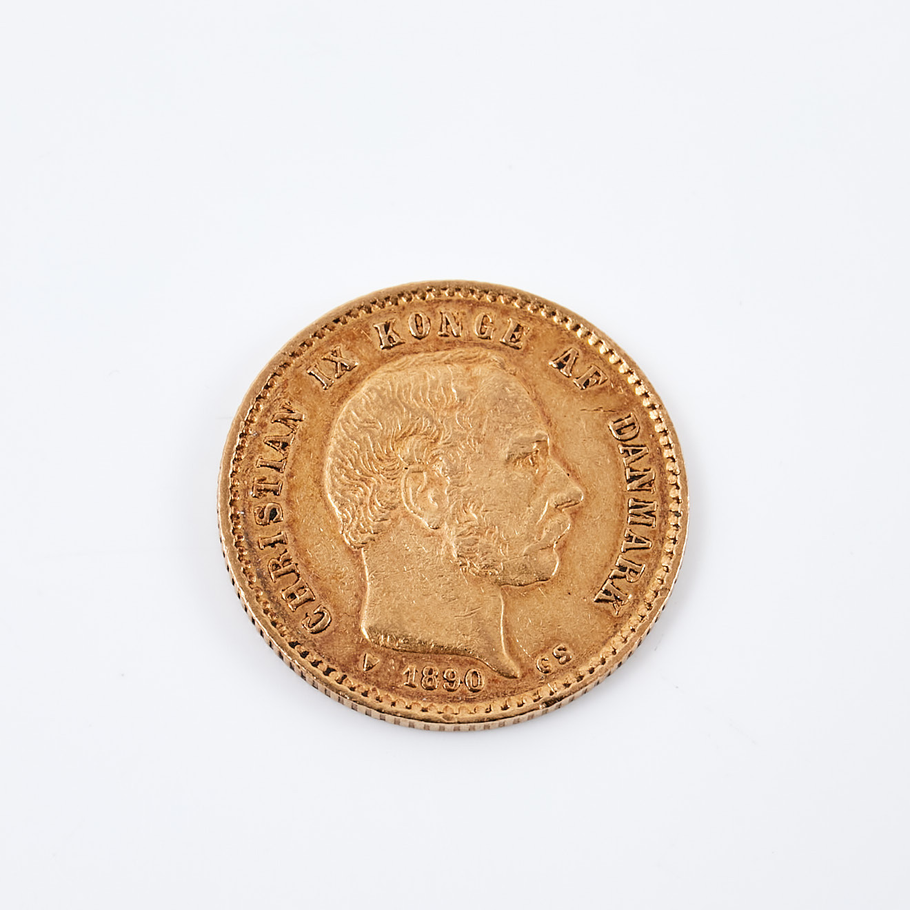 MYNT, 21,6 k guld, 10 kroner, Christian IX, Konge af Danmark, 1898.