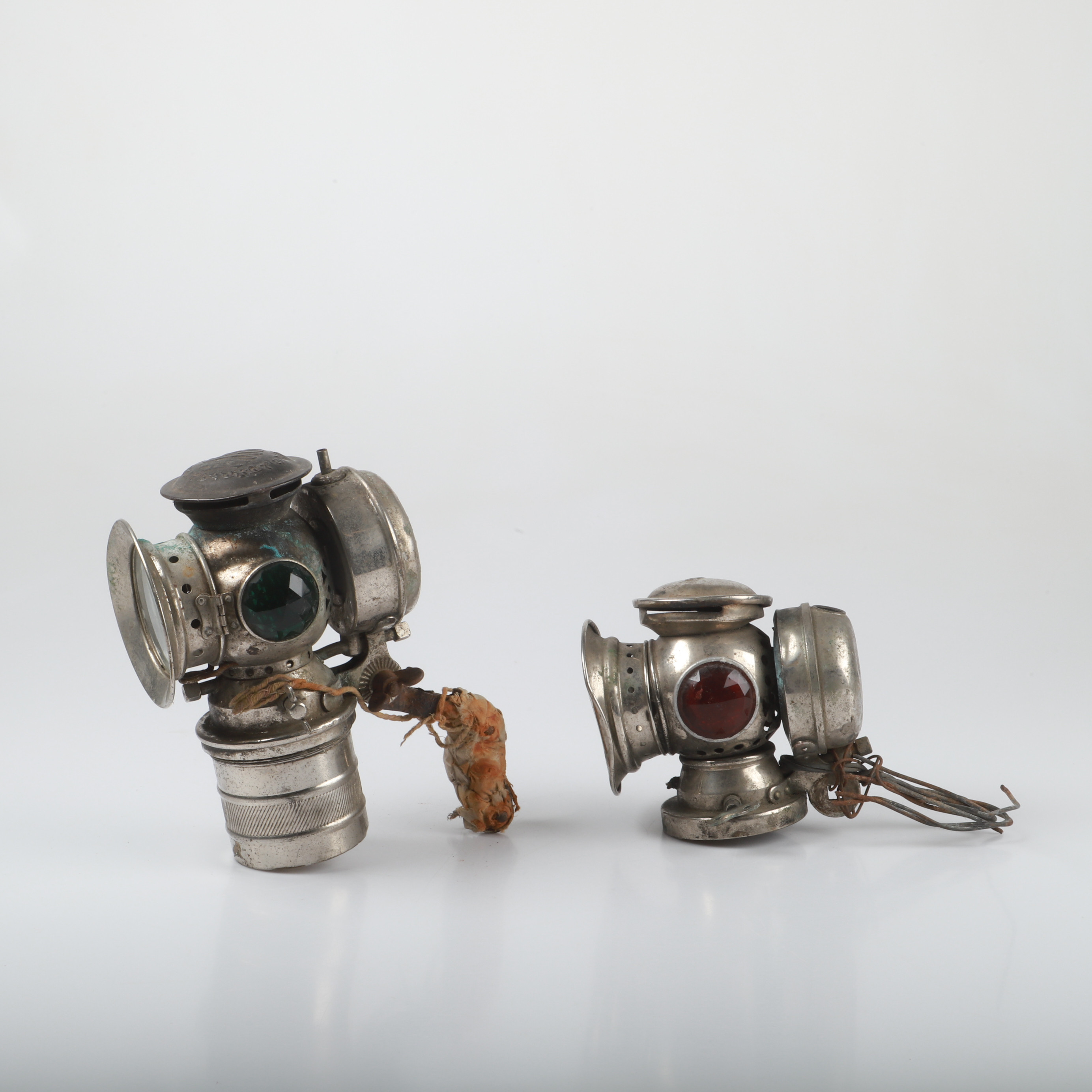 KARBIDLAMPOR, 2 stycken, Hassia & Impex, 1900-tal.