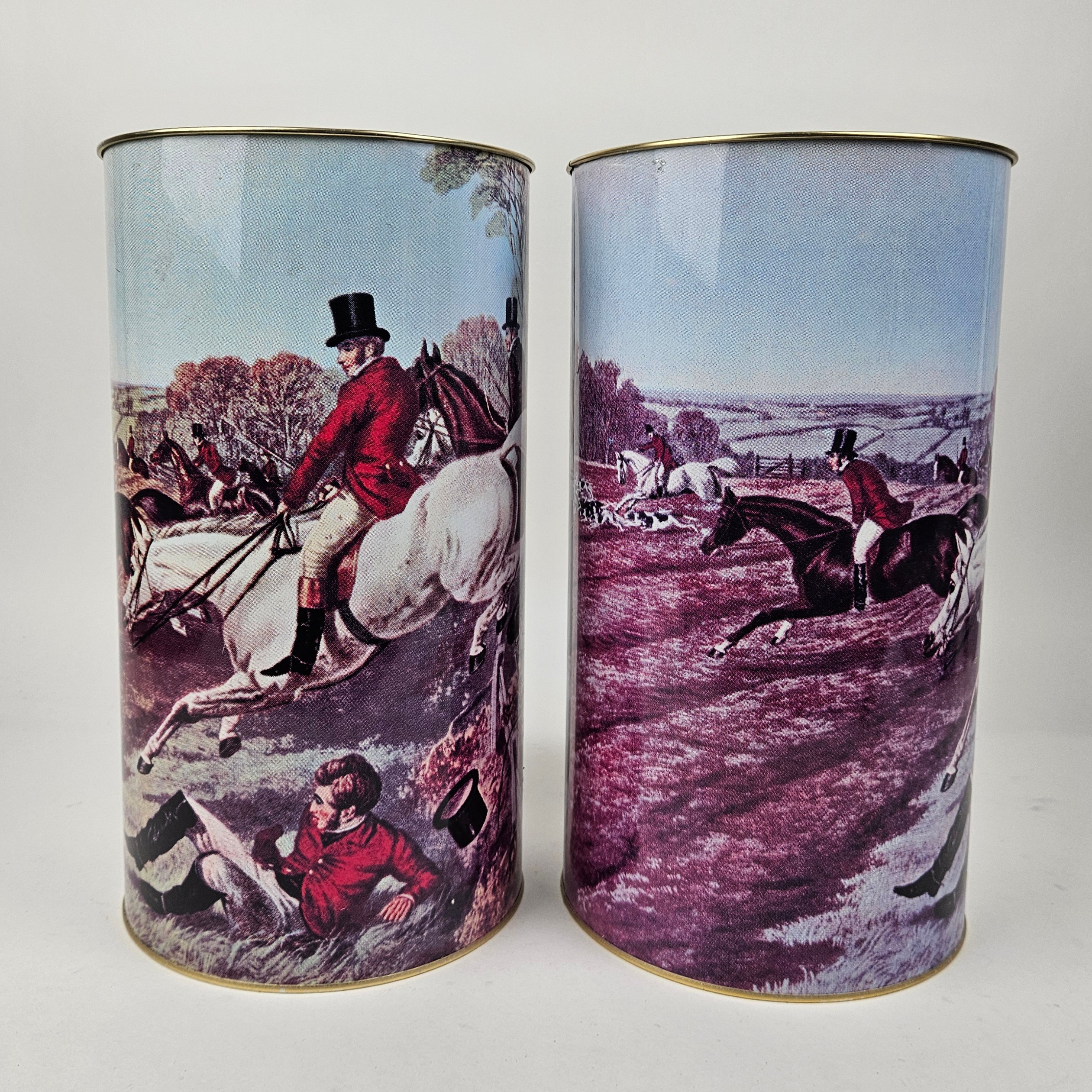 PARAPLYSTÄLL, ett par, plåt, 1900-talets andra hälft.