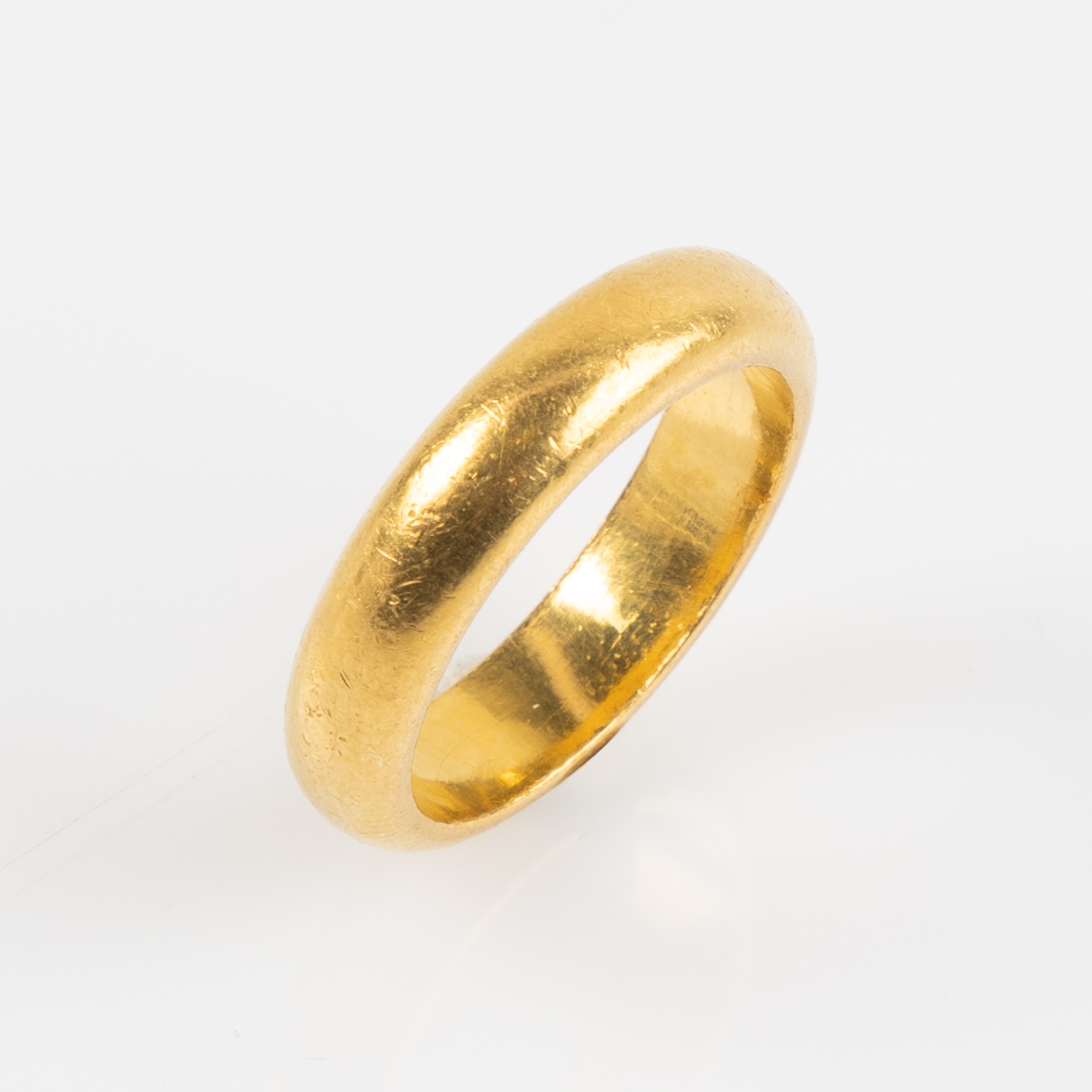 ANTIK RING, 23K, guld. Kristianstad 1916.