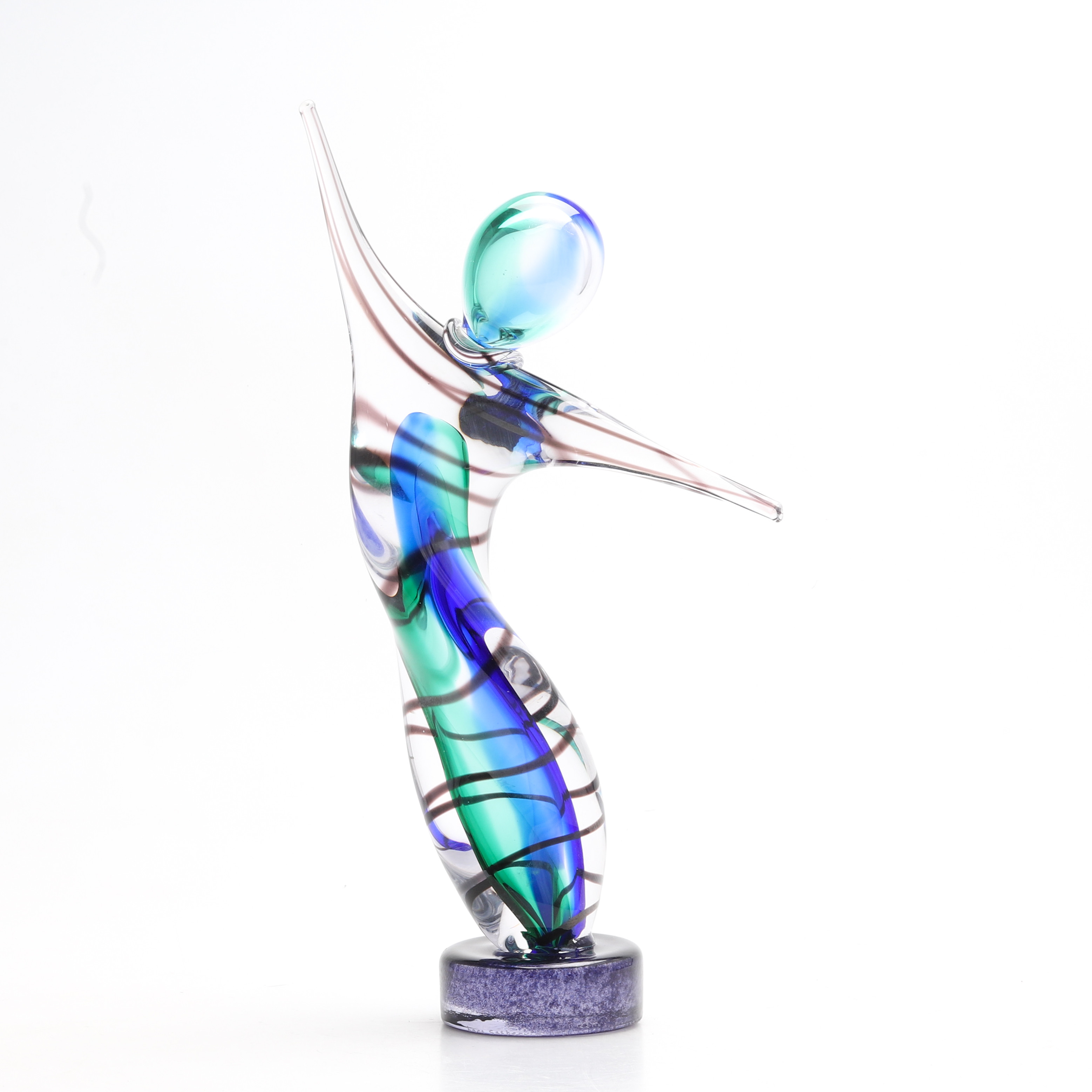 LARS SESTERVIK. Skulptur, glas, Steninge Slott 2004, numrerad 227/300.