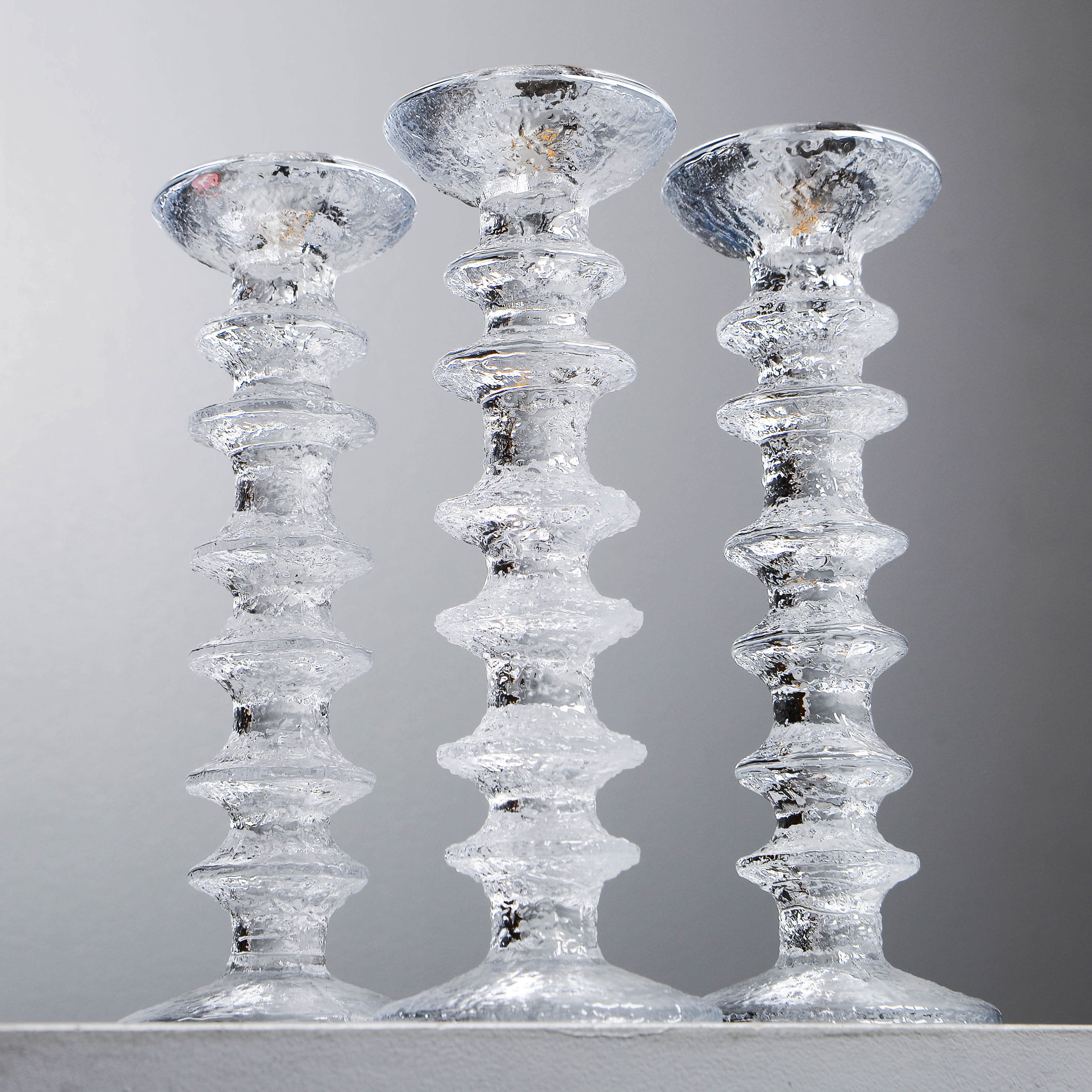 TIMO SARPANEVA. "Festivo", 3 ljusstakar, Iittala, Finland.