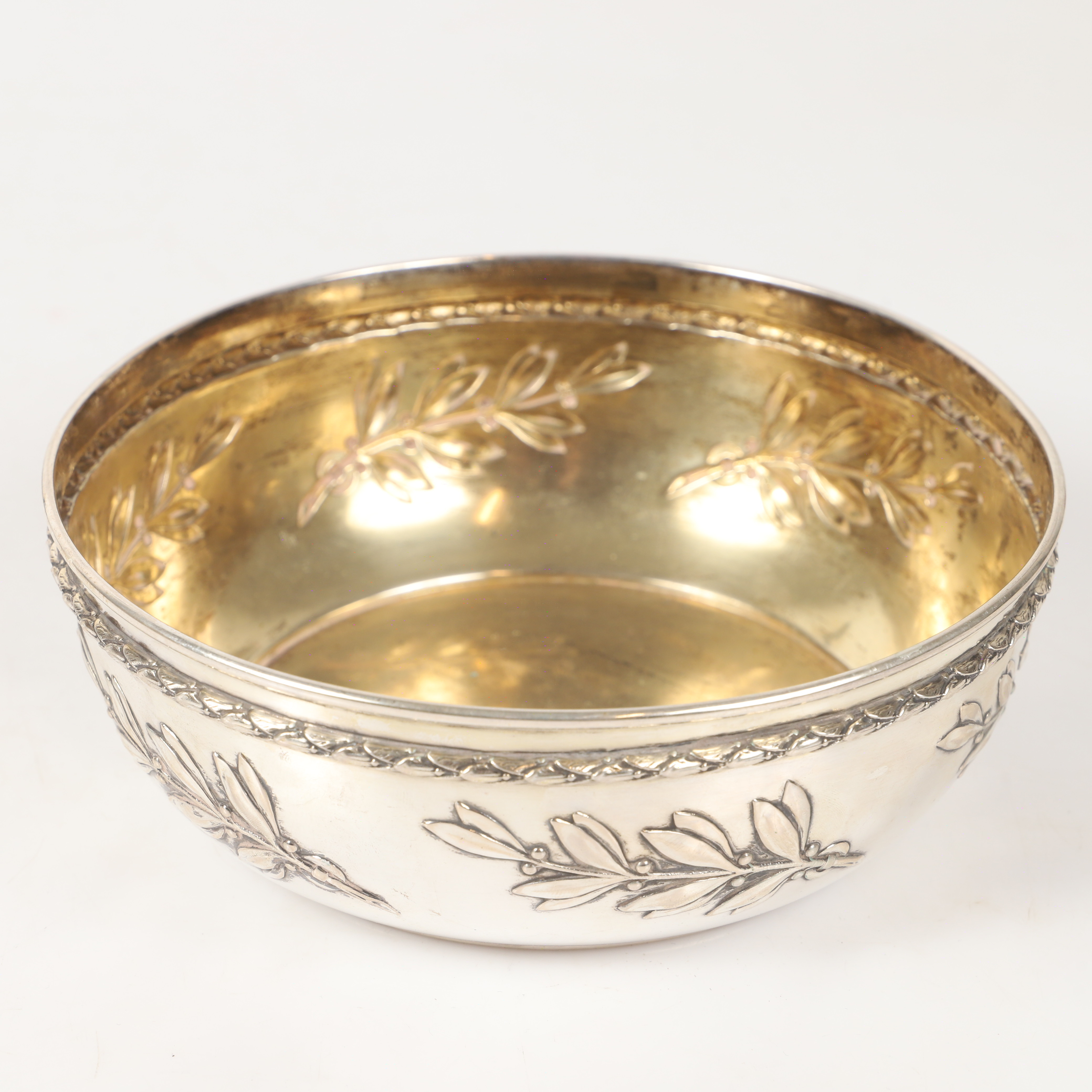 SKÅL, silver med reliefdeor, S & M Benzen, Danmark.