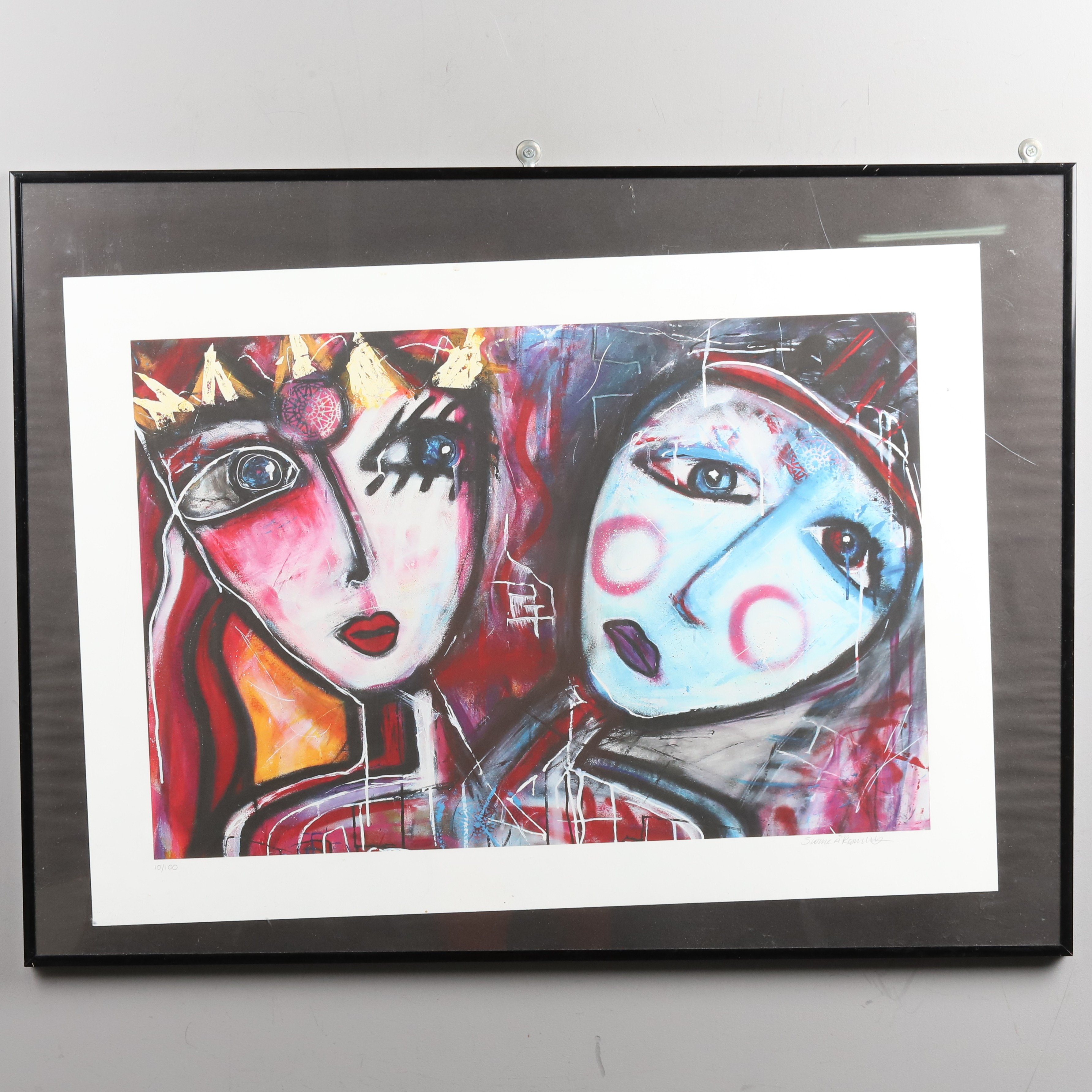 SUSANNE ÅKESON ROSENCRANTZ. Färglitografi, signerad.