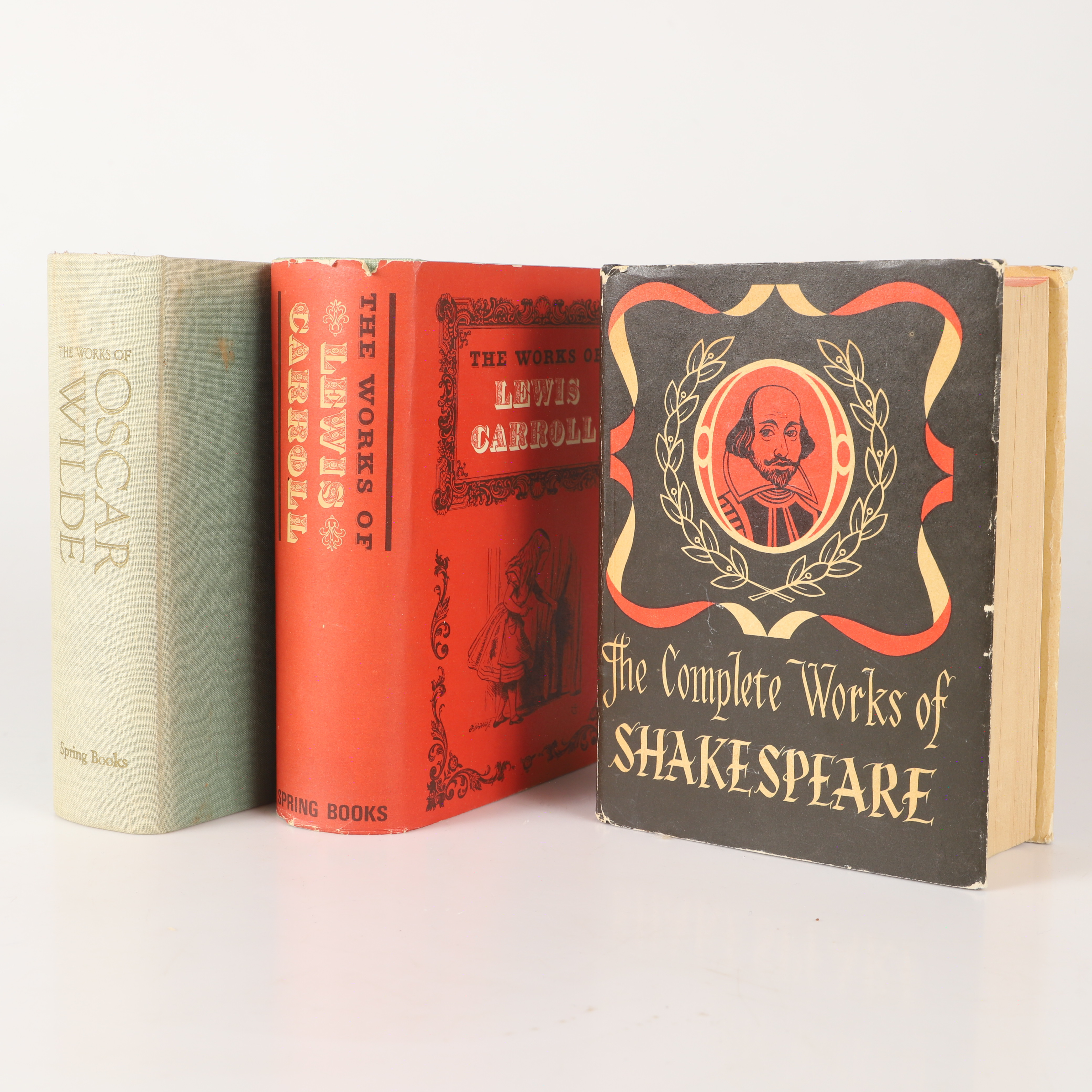 BÖCKER, 3 stycken samlingar, bl. a. "The complete works of Shakespear, Spring Books, London.