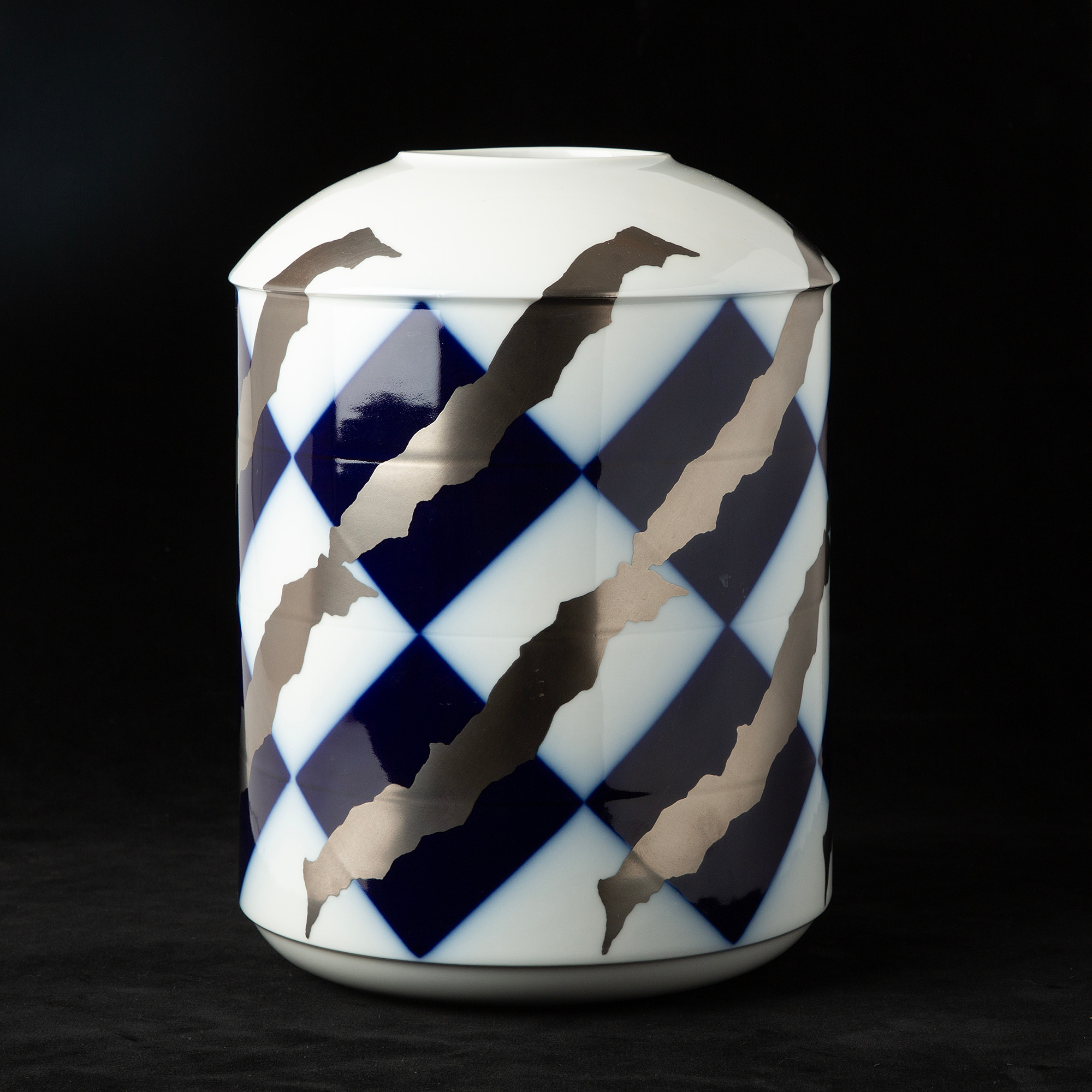 LIN UTZON. Vas, porslin, Royal Copenhagen.