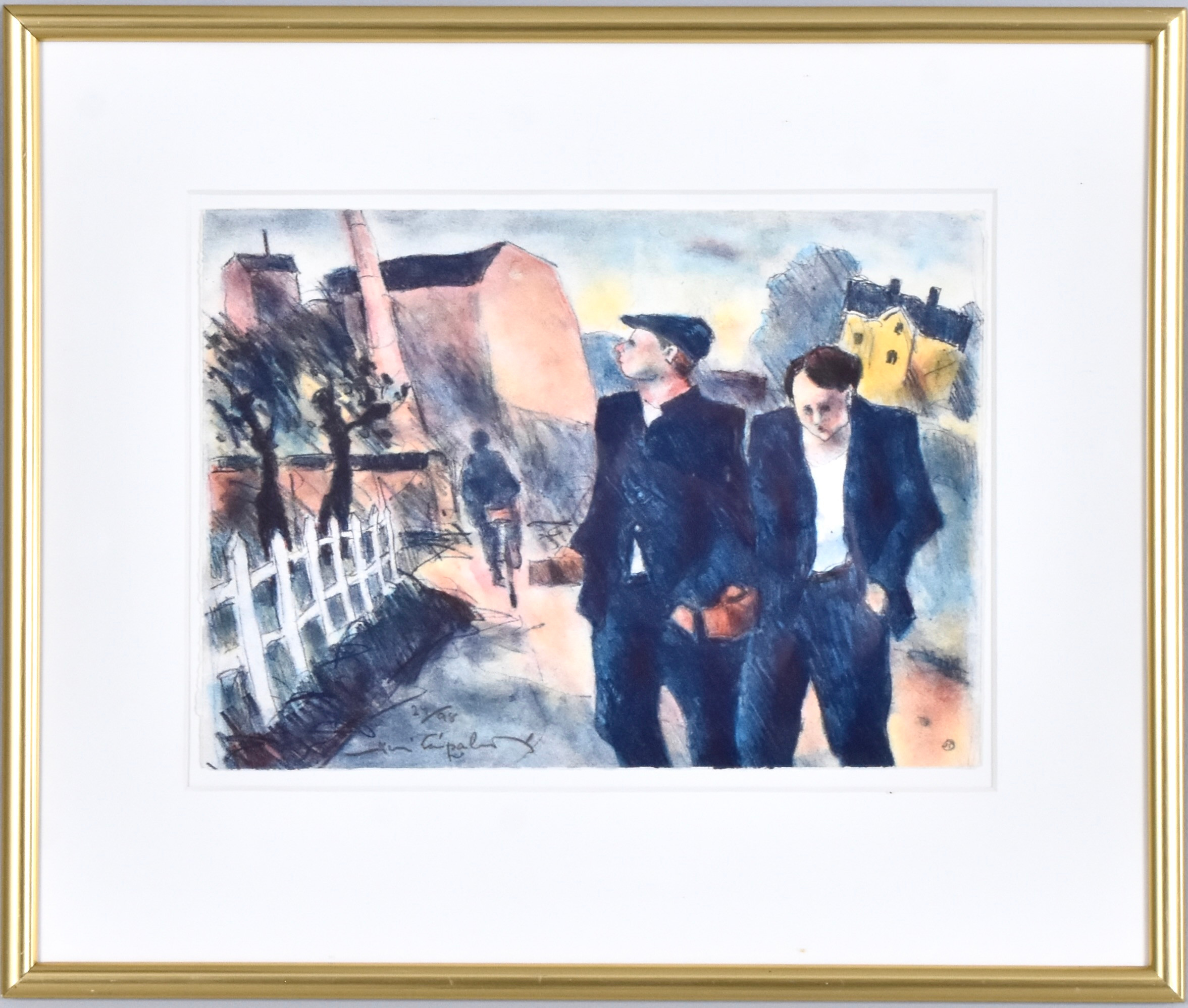 JUSSI TAIPALEENMÄKI. Färglitografi.