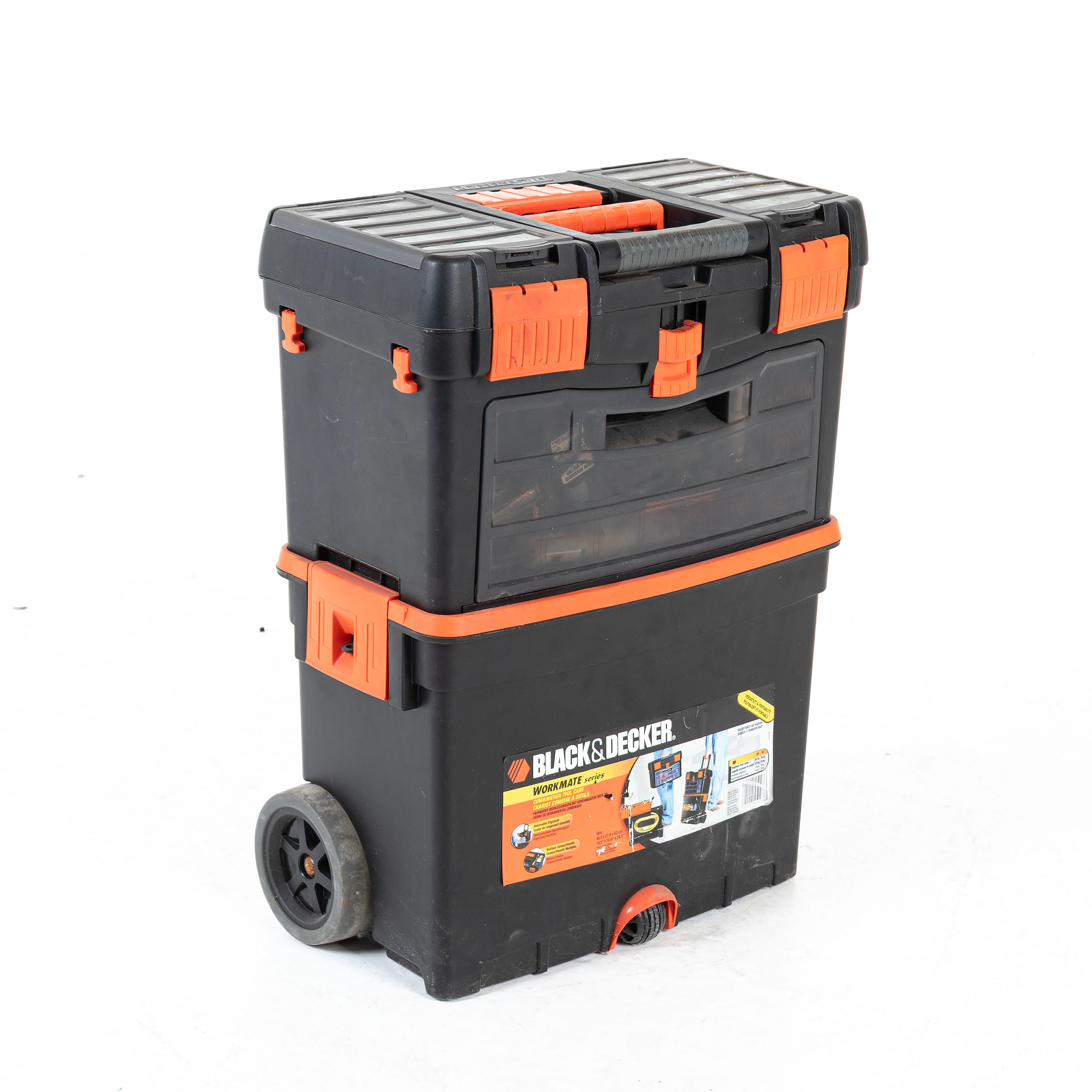 VERKTYGSLÅDA, med hjul, Black Decker.