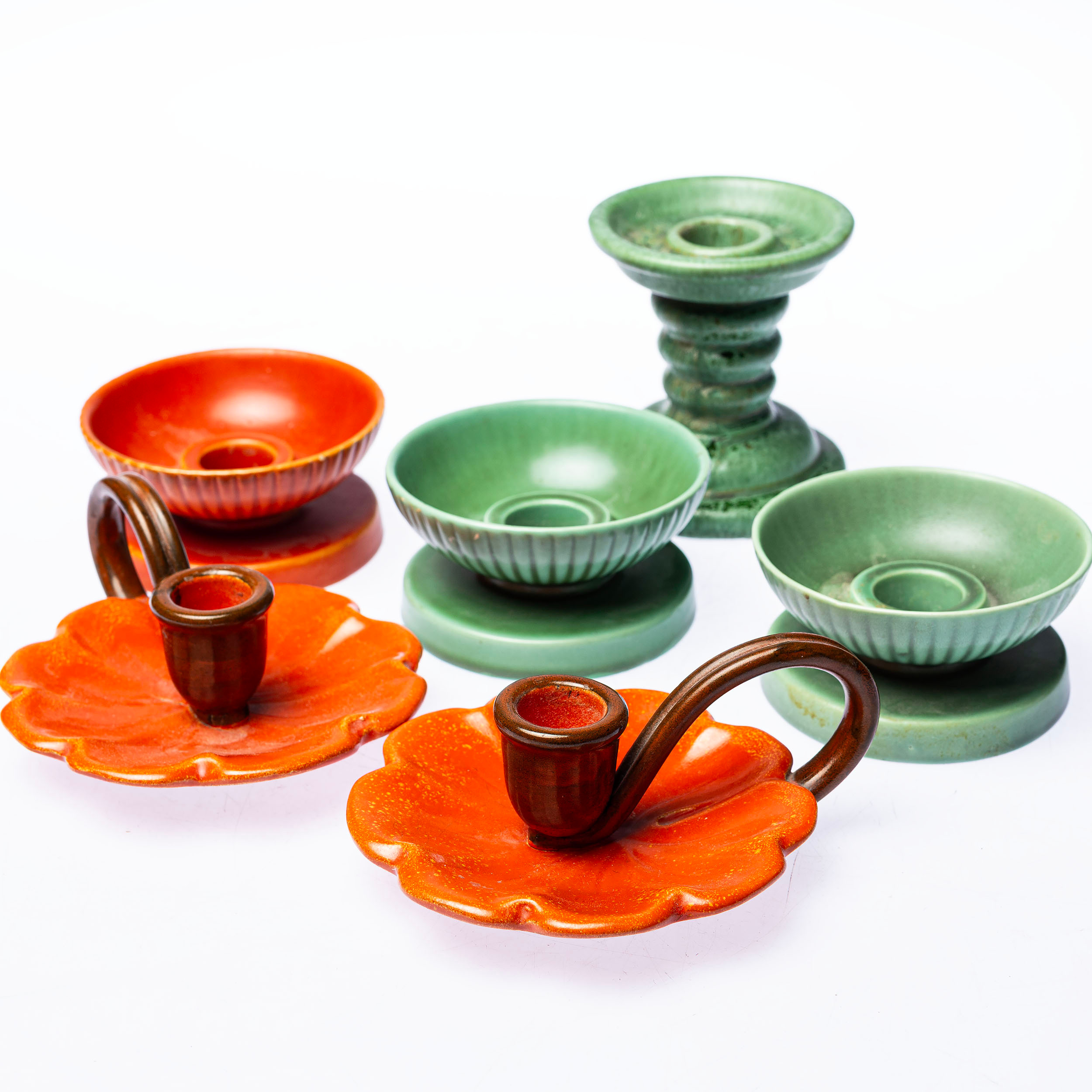 LJUSSTAKAR, ett parti, Bo Fajans / Gefle Porslinsfabrik.