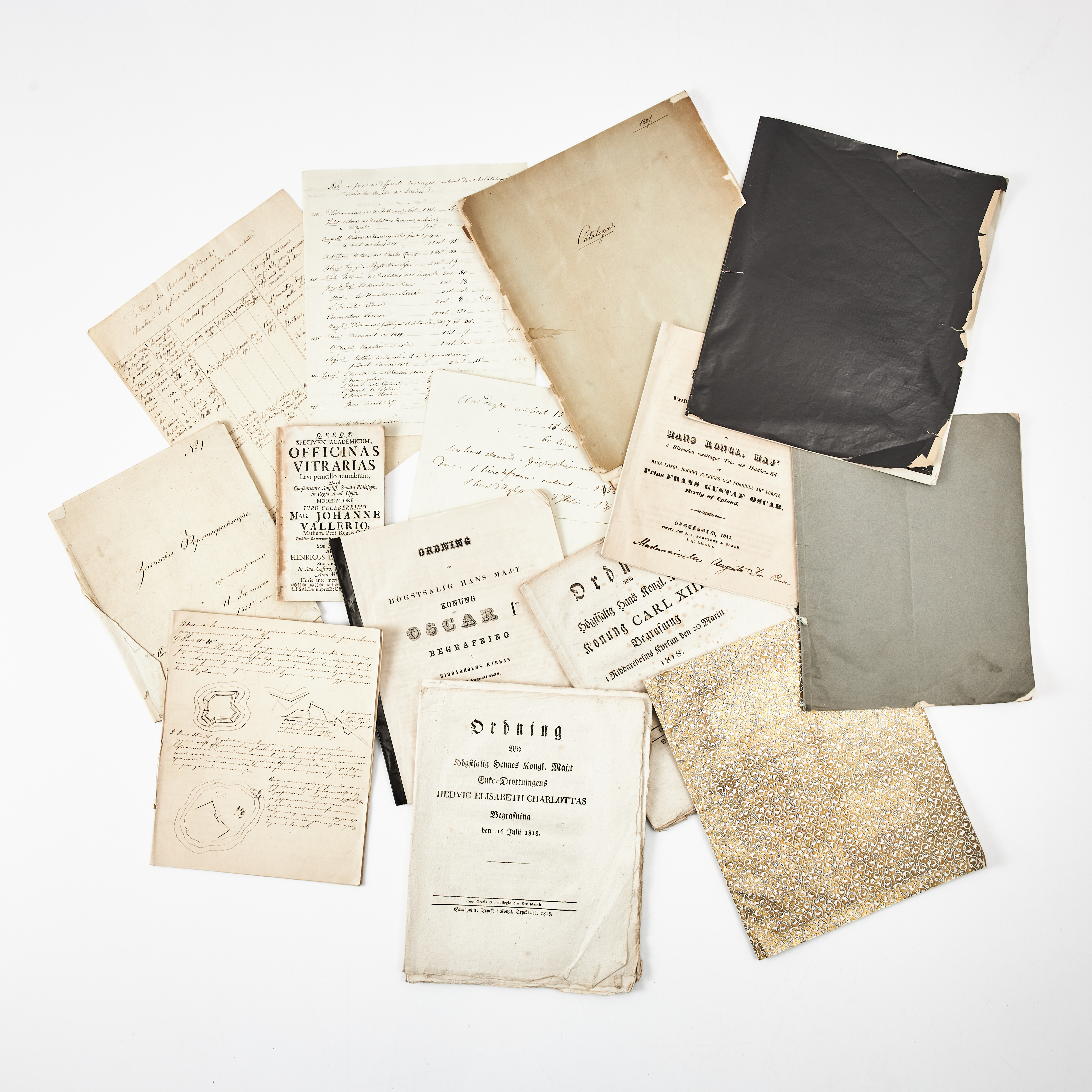 SAMLING, HANDSKRIFTER, ORDNINGAR, M. M. PROVENIENS CRONSTEDT, CA 14 ST.