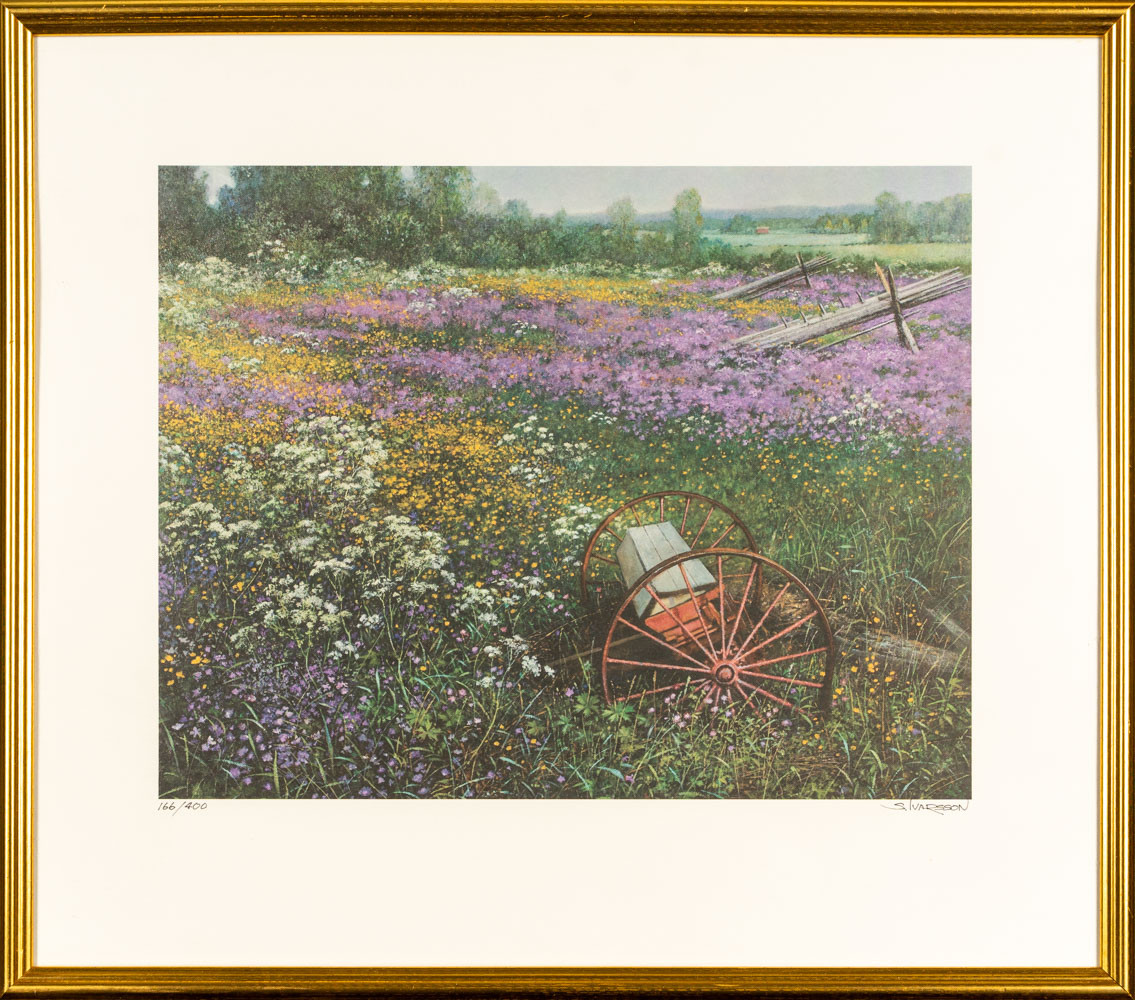 SVEN-OLOV IVARSSON. Färglitografi, 166/400, Signerad.