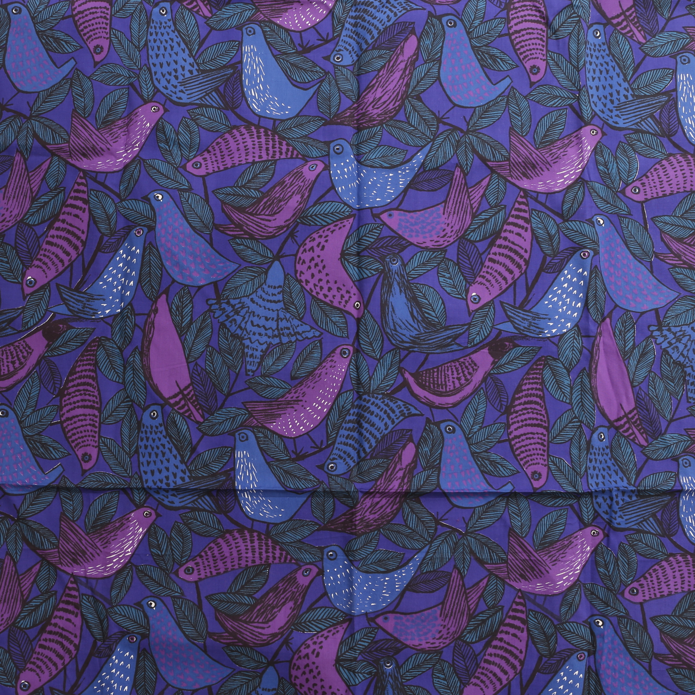 TYG, "Sparv", design Viola Gråsten, Mölnlycke, handtryck.