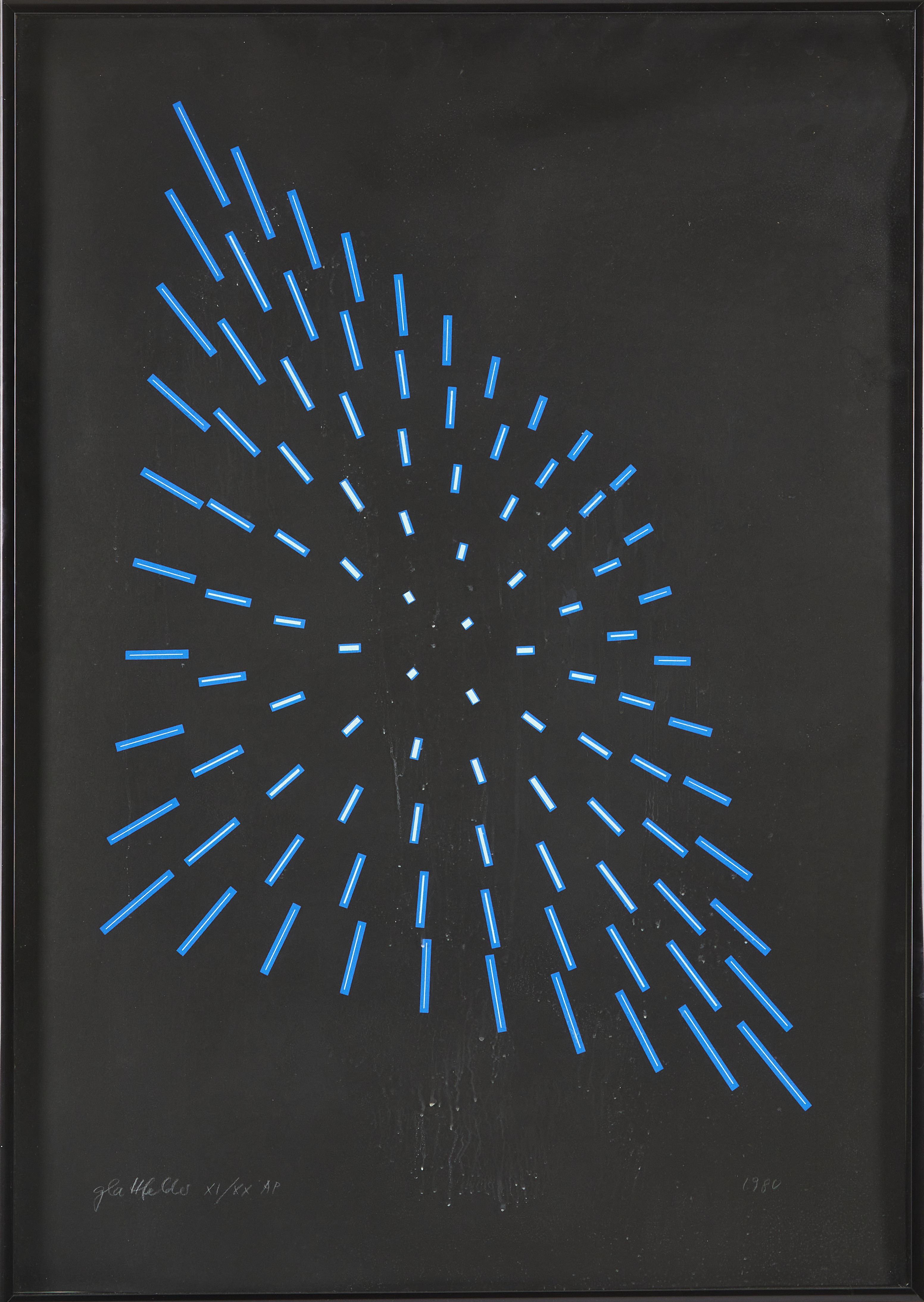 HANS-JÖRG GLATTFELDER (F. 1939). Komposition, serigrafi, signerad Glattfelder, XI / XX AP, 1980.