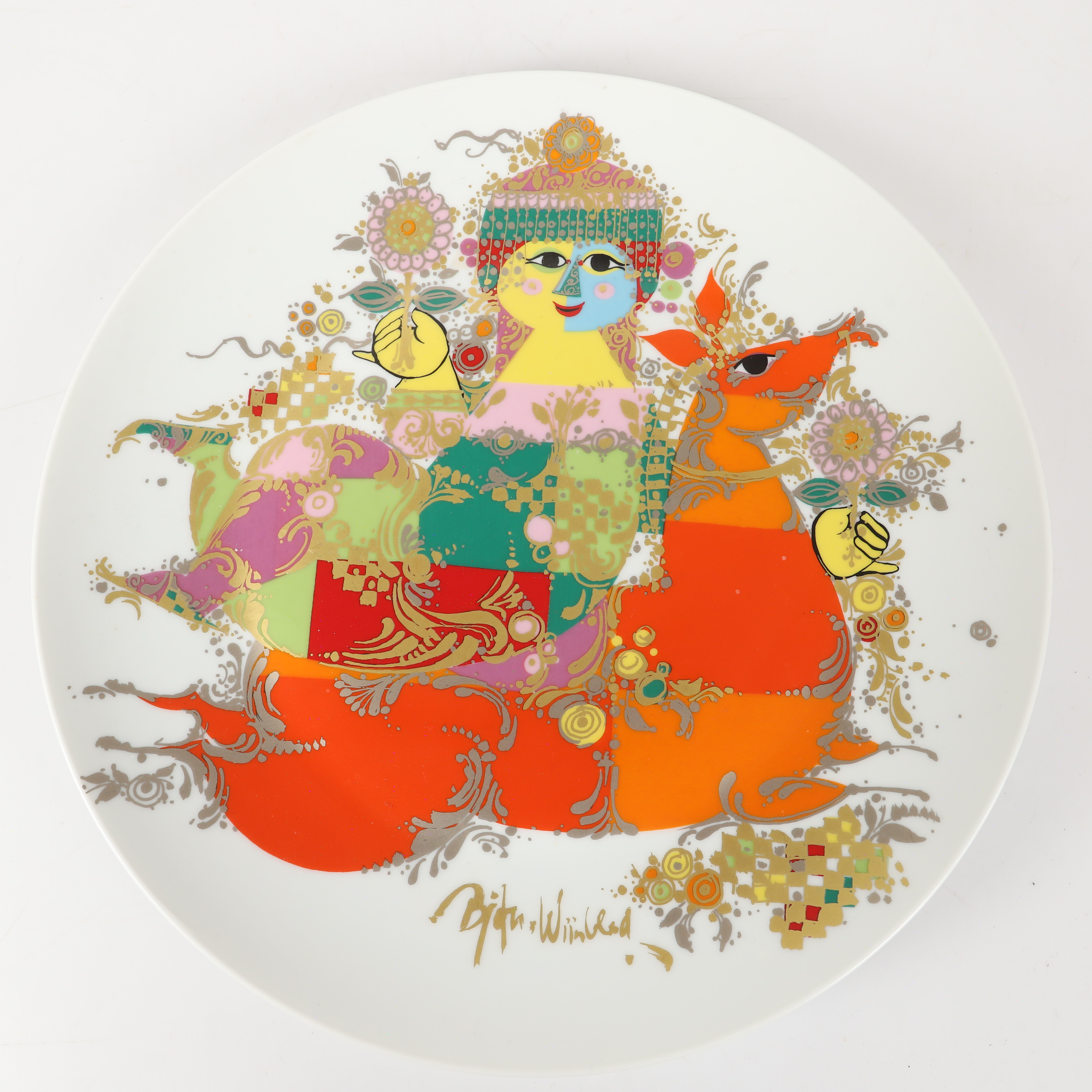 BJÖRN WIINBLAD. Fat, porslin, Rosenthal, Tyskland.