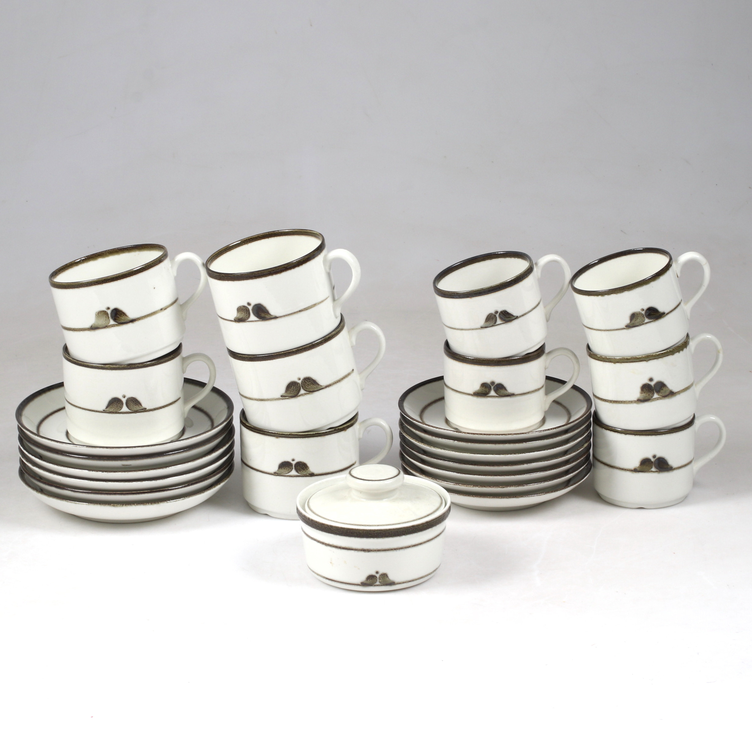 TE och KAFFESERVIS 23 delar keramik, Nordica, Rörstrand.