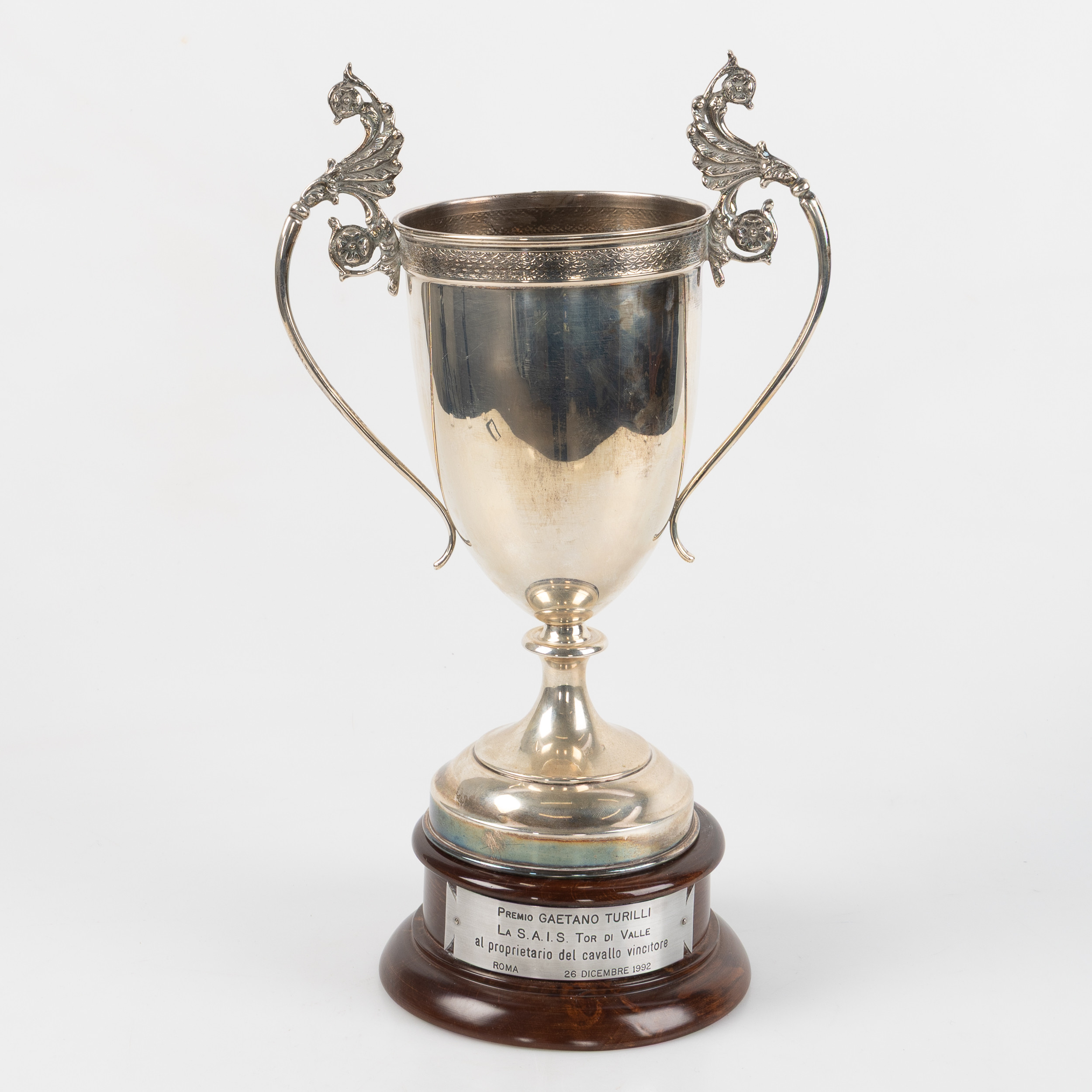 POKAL, silver, 800, A de dominicis, Roma.