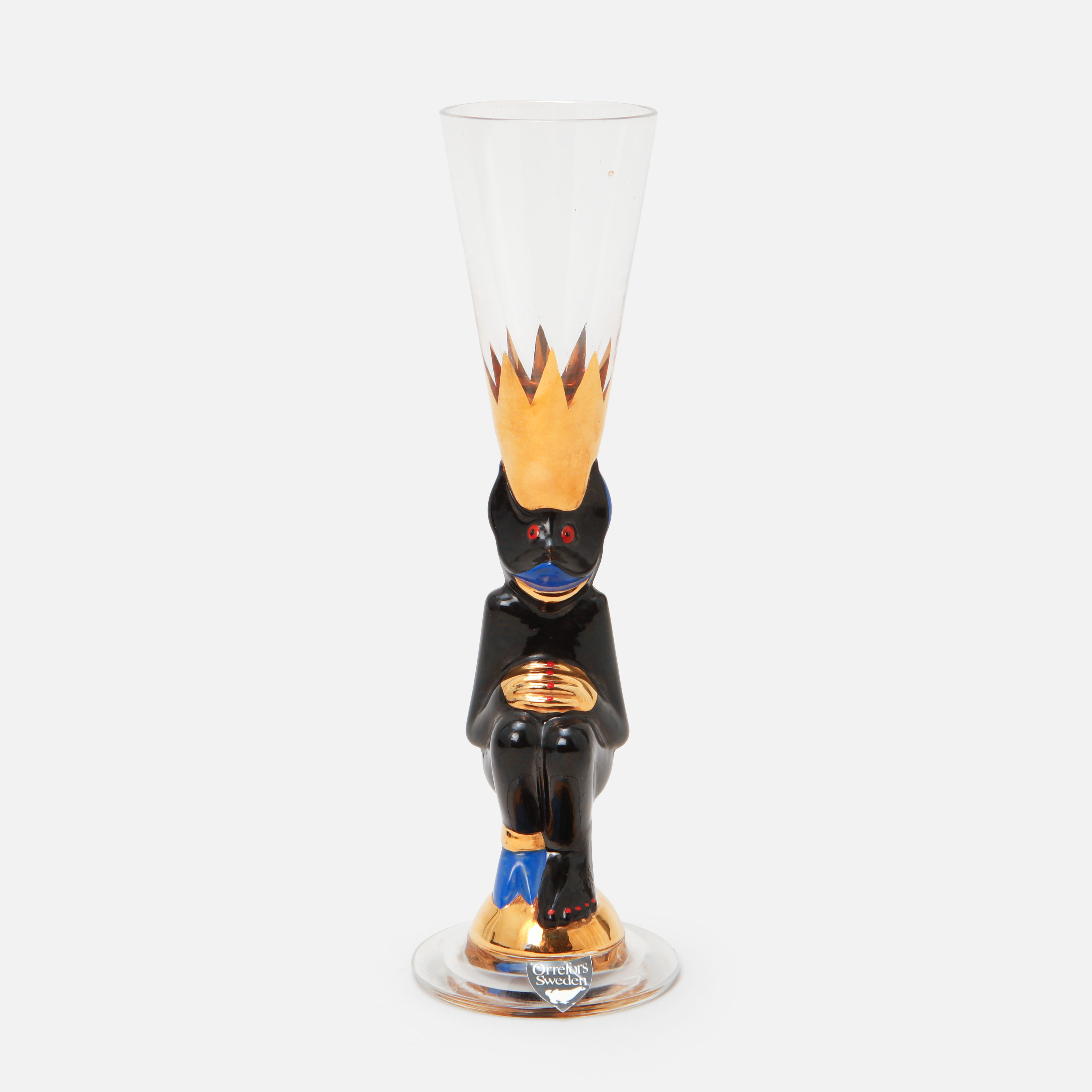 GUNNAR CYRÉN. Snapsglas, "Djävulsglas", Orrefors.