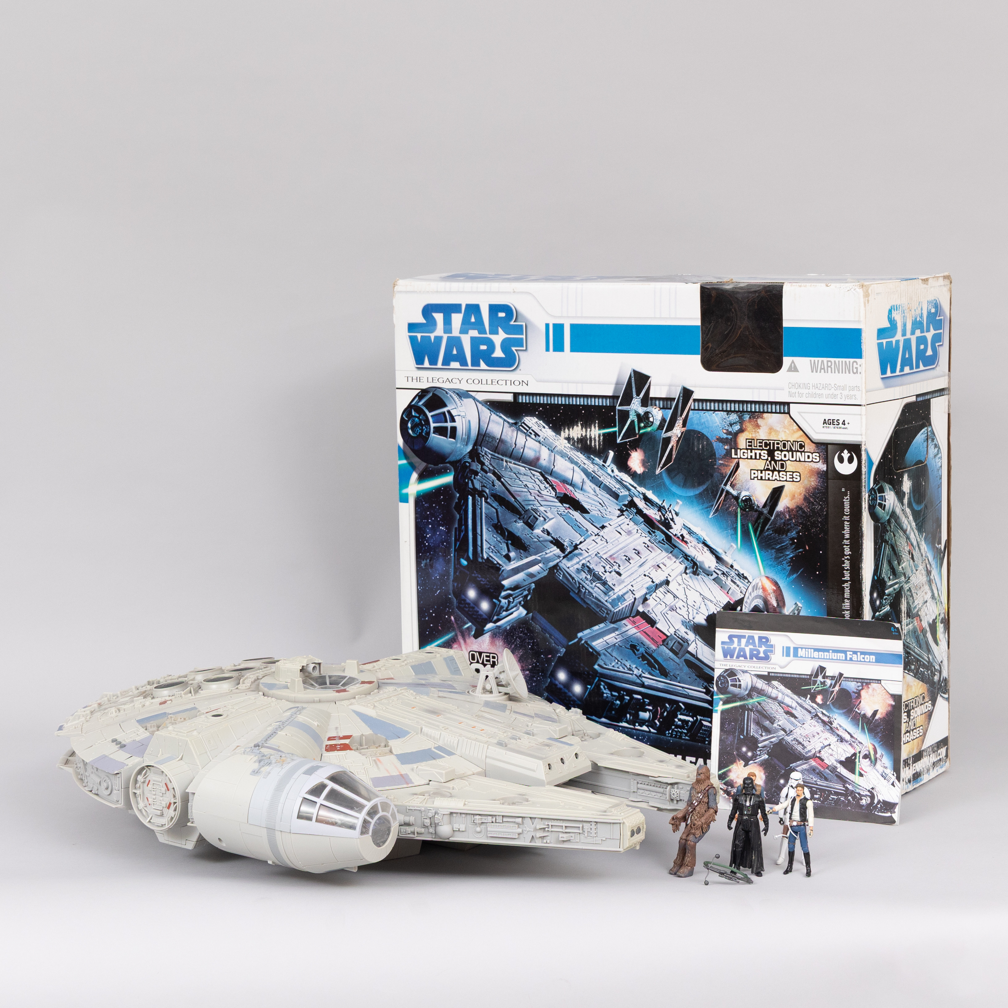 'MILLENIUM FALCON' OCH TILLBEHÖR, 6 delar, plast, STAR WARS, Hasbro, 2008.